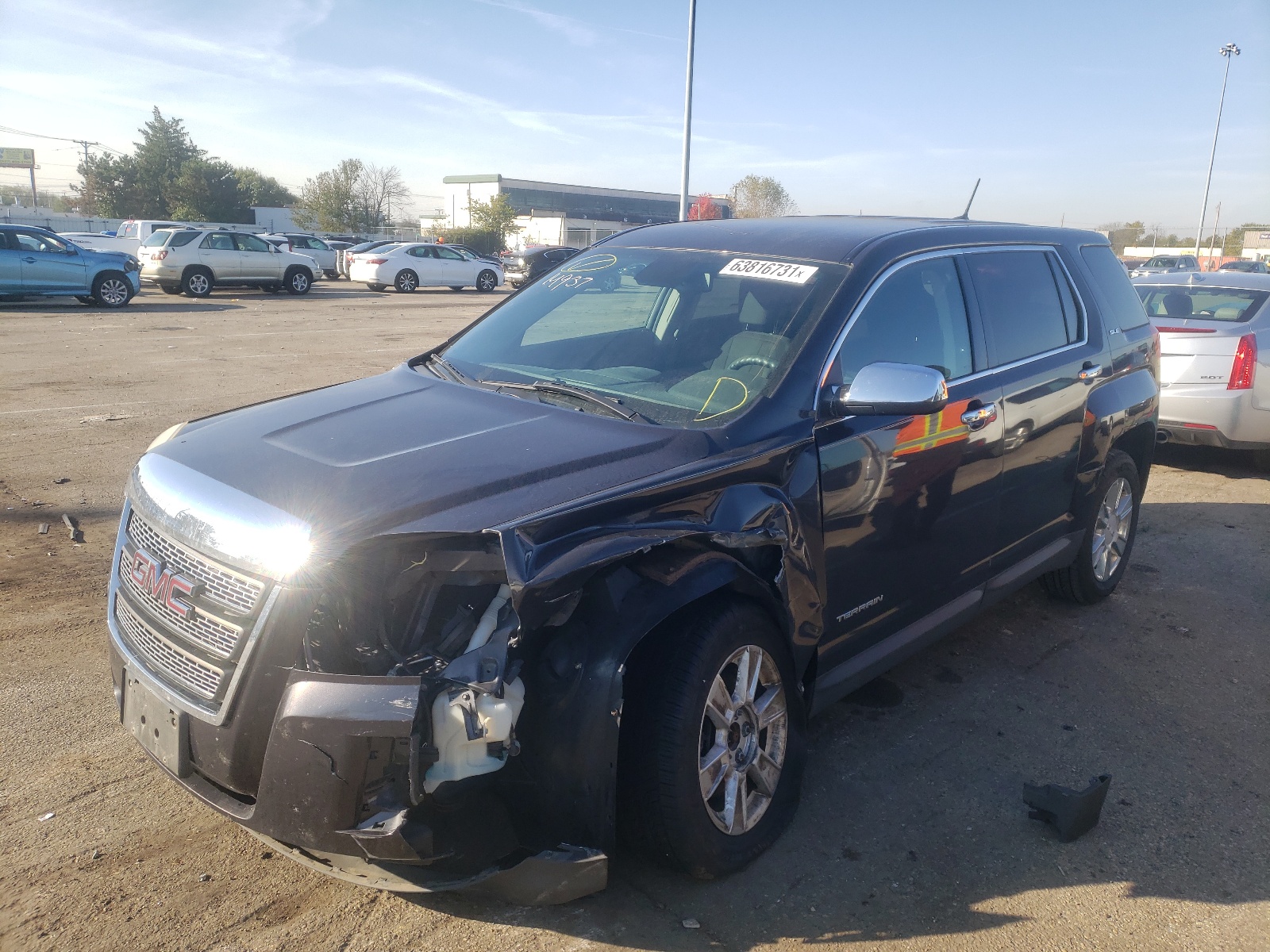 Photo 2 from auction – 2013 GMC TERRAIN SL with VIN 2GKALMEKXD6293713