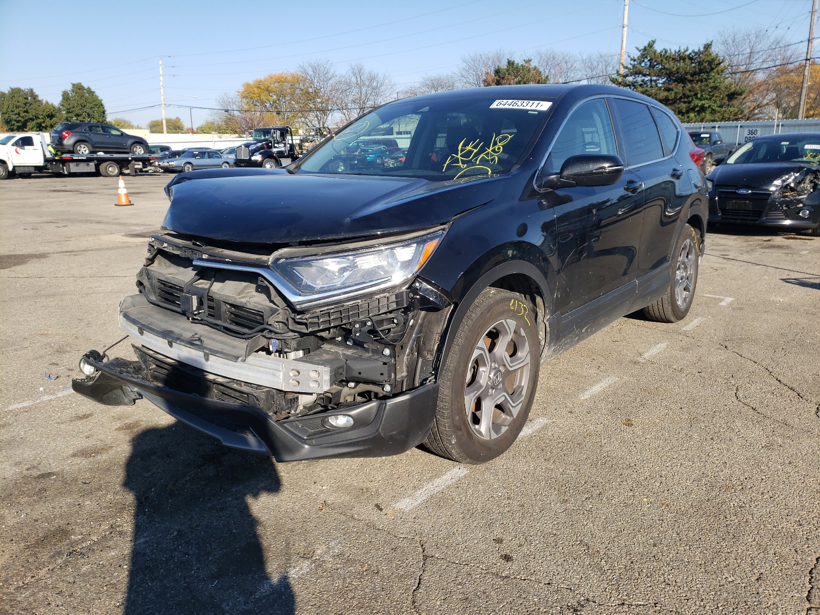 Photo 2 from auction – 2018 HONDA CR-V EX with VIN 7FARW1H58JE007765