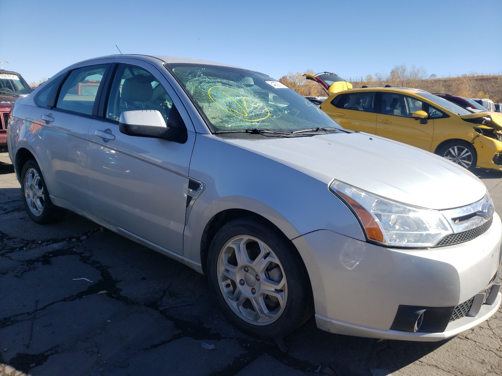 FORD FOCUS SE 2008 with VIN 1FAHP35NX8W123274 - Photo from auction