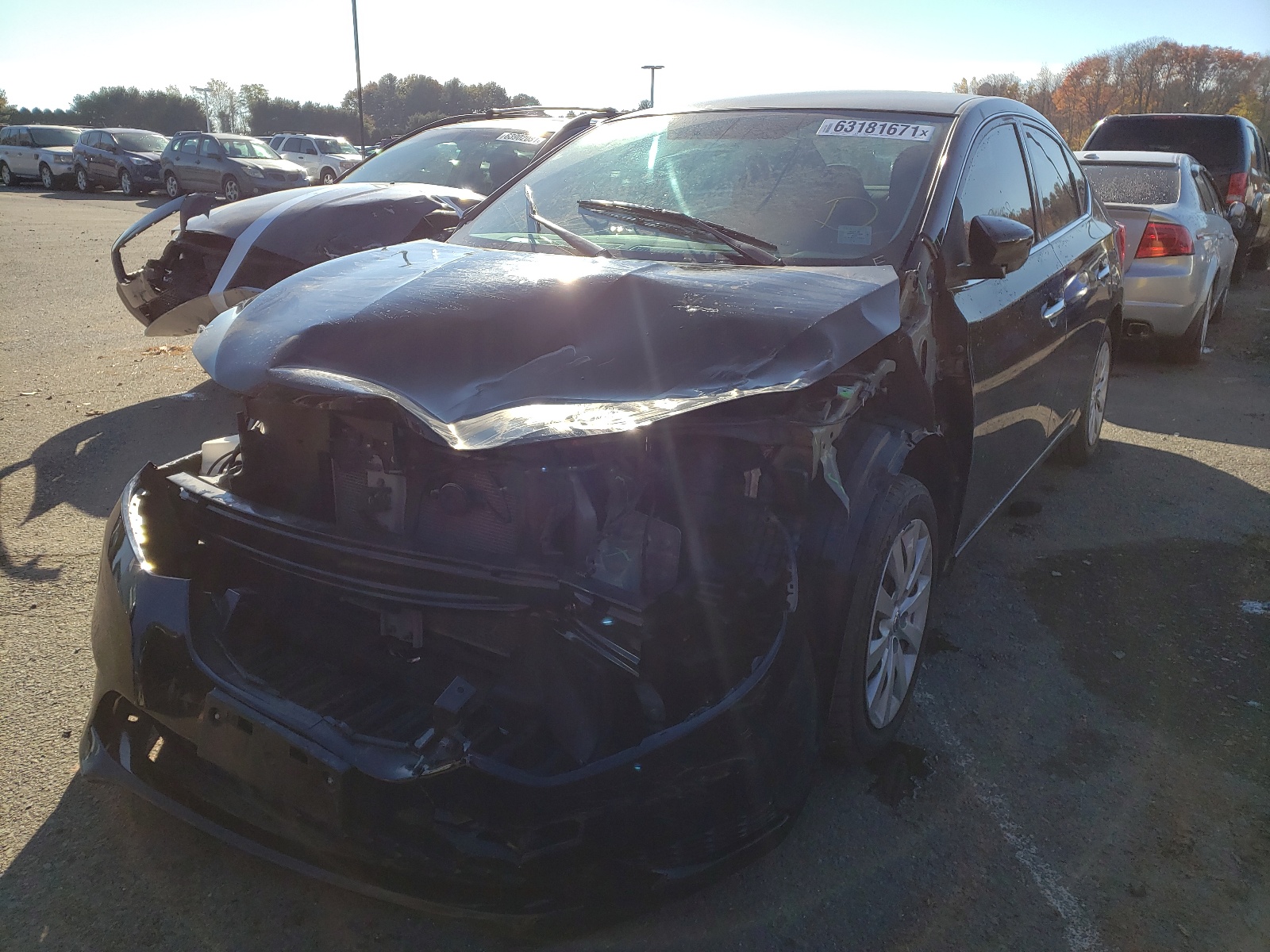 Photo 2 from auction – 2017 NISSAN SENTRA S with VIN 3N1AB7AP8HY378672