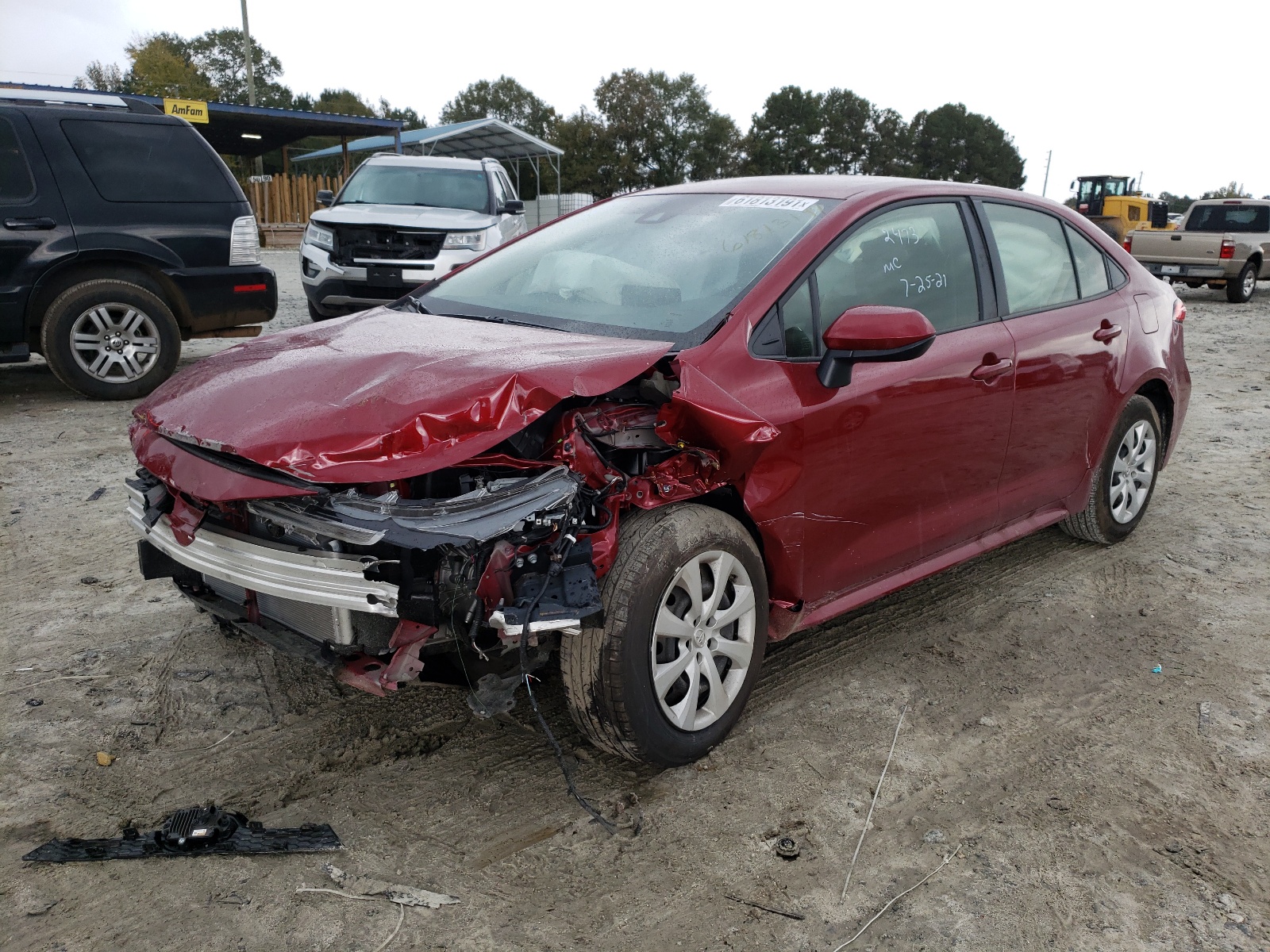 Photo 14 from auction – 2022 TOYOTA COROLLA LE with VIN JTDEPMAE9NJ194726