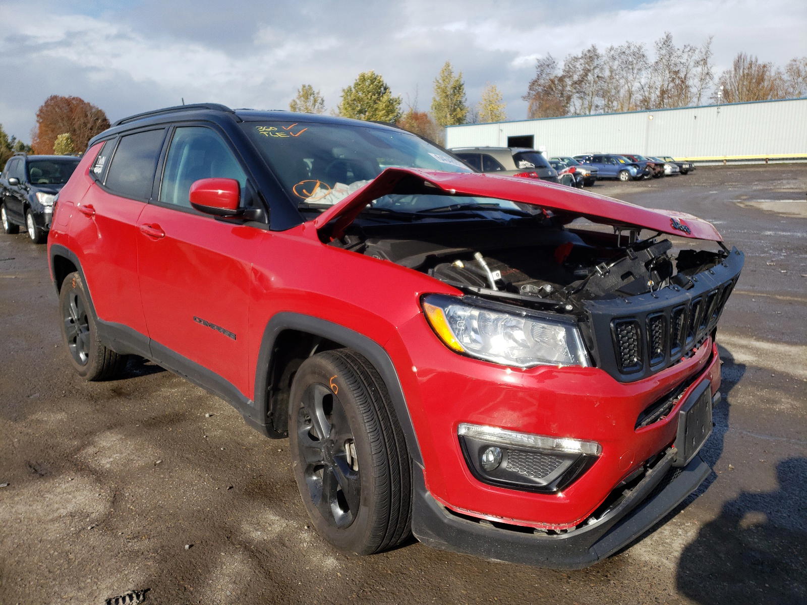 JEEP COMPASS LA 2021 with VIN 3C4NJCBB6MT523261 - Photo from auction