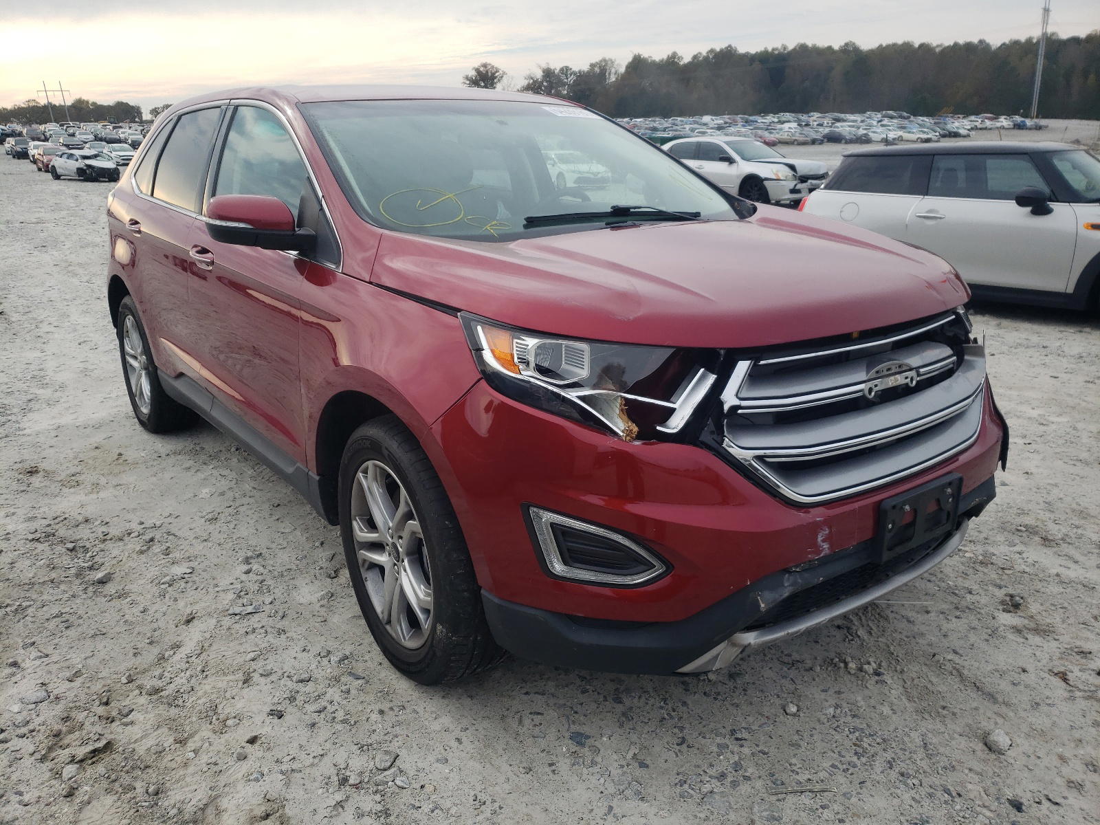 FORD EDGE TITAN 2017 with VIN 2FMPK4K92HBB76324 - Photo from auction