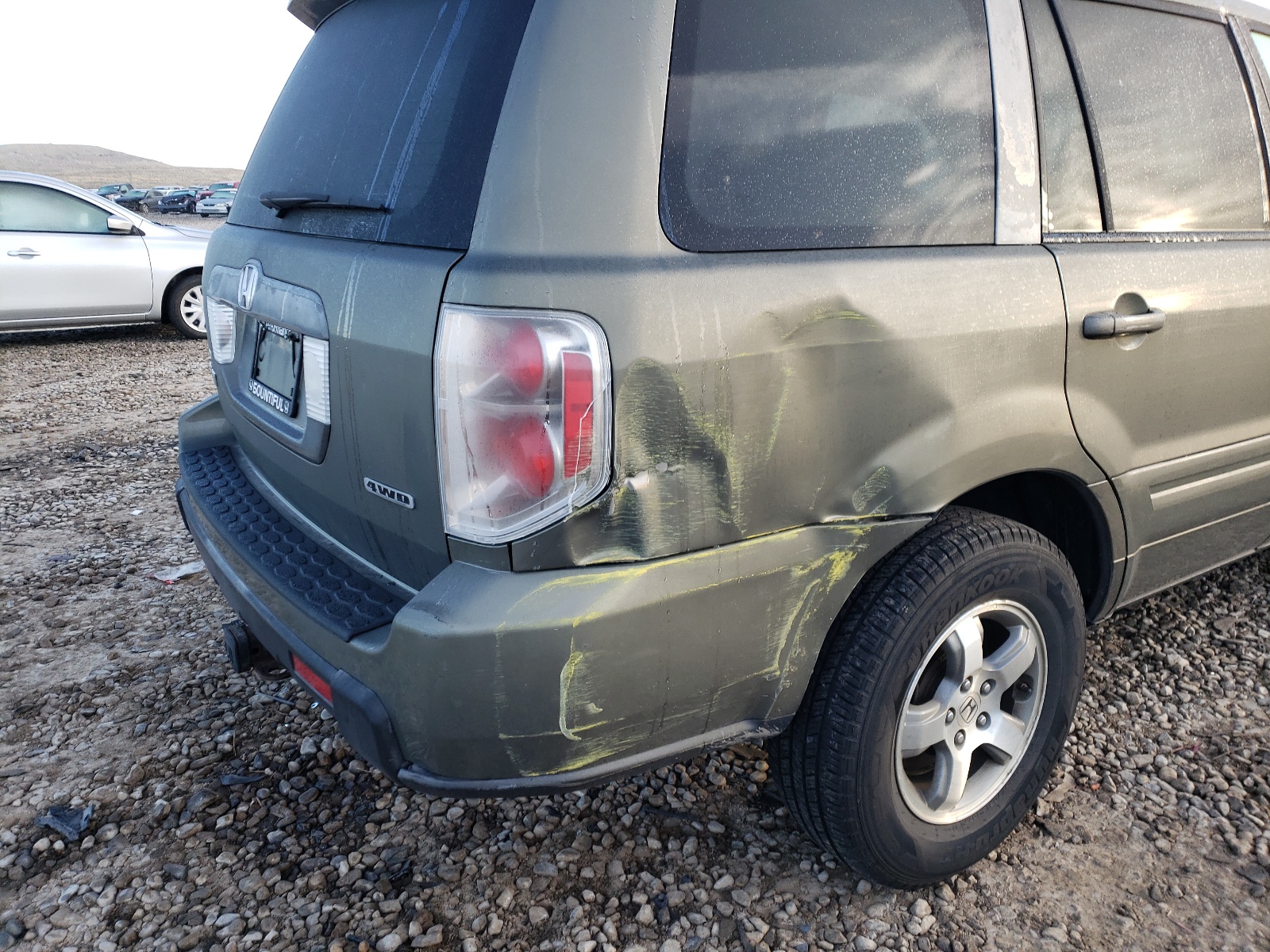 Photo 9 from auction – 2007 HONDA PILOT EX with VIN 2HKYF184X7H538572