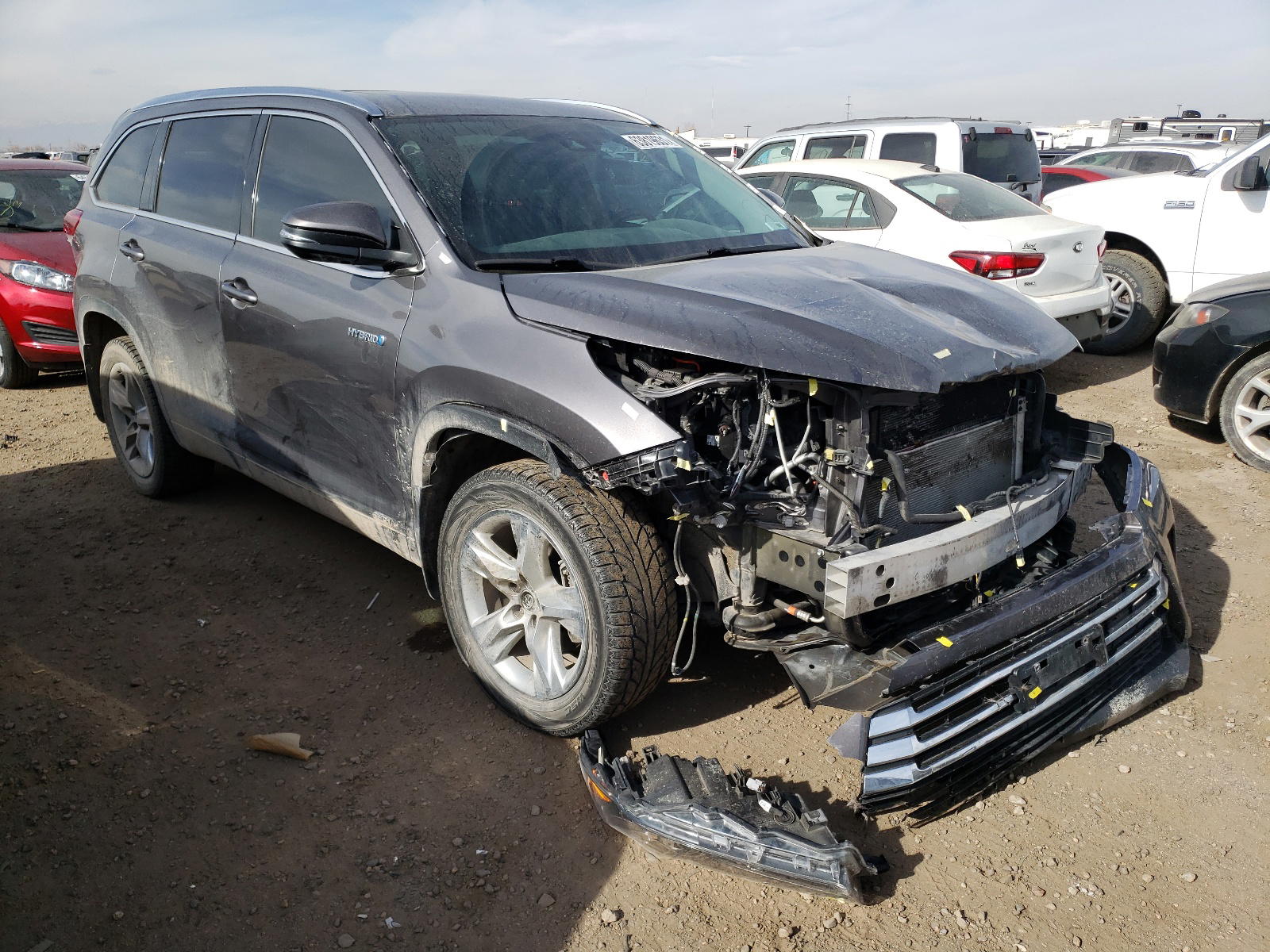 TOYOTA HIGHLANDER 2017 with VIN 5TDDGRFH8HS024408 - Photo from auction
