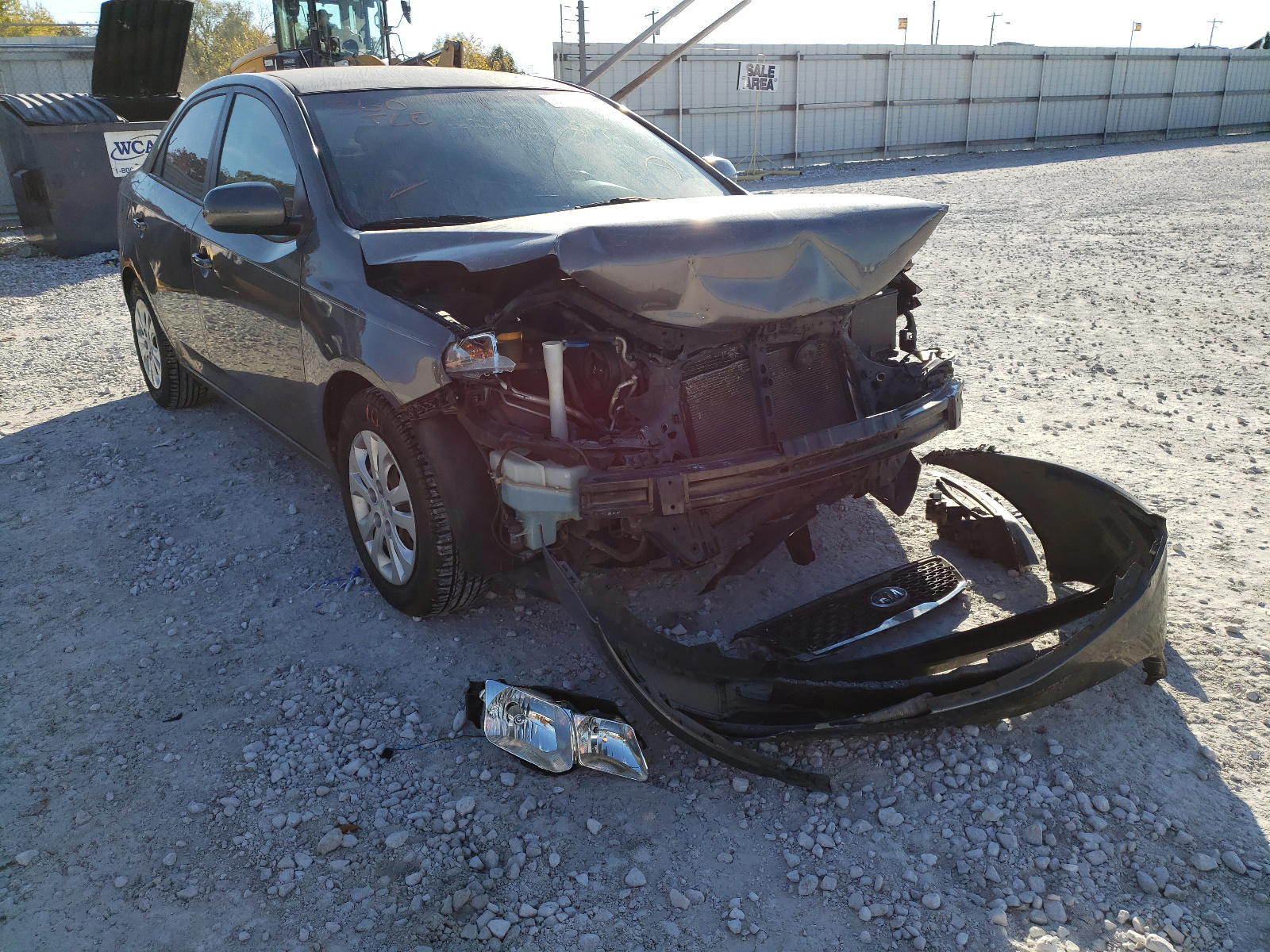 KIA FORTE EX 2013 with VIN KNAFU4A25D5691022 - Photo from auction