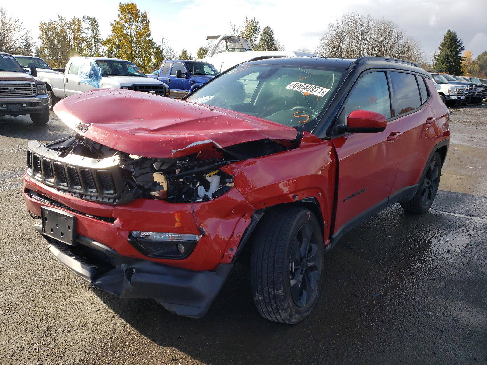 Photo 2 from auction – 2021 JEEP COMPASS LA with VIN 3C4NJCBB6MT523261