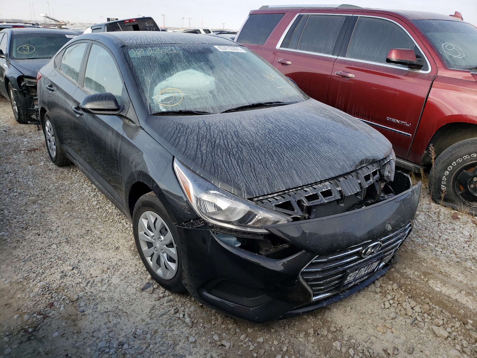 HYUNDAI ACCENT SE 2022 with VIN 3KPC24A6XNE154845 - Photo from auction