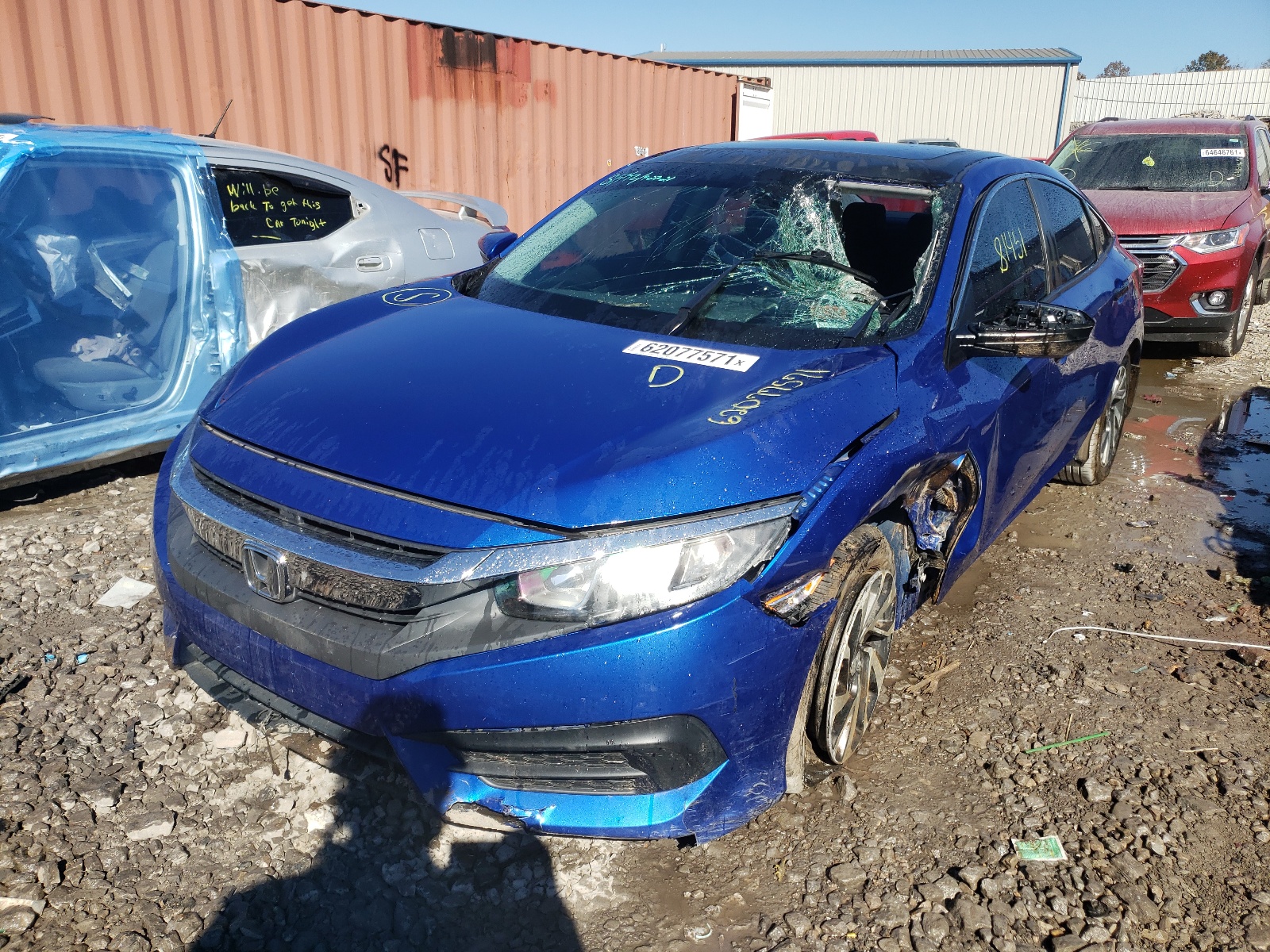 Photo 2 from auction – 2016 HONDA CIVIC EX with VIN 19XFC2F78GE057792