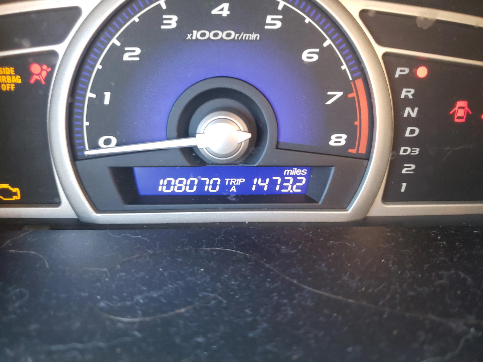 Photo 8 from auction – 2007 HONDA CIVIC LX with VIN 1HGFA16537L130378