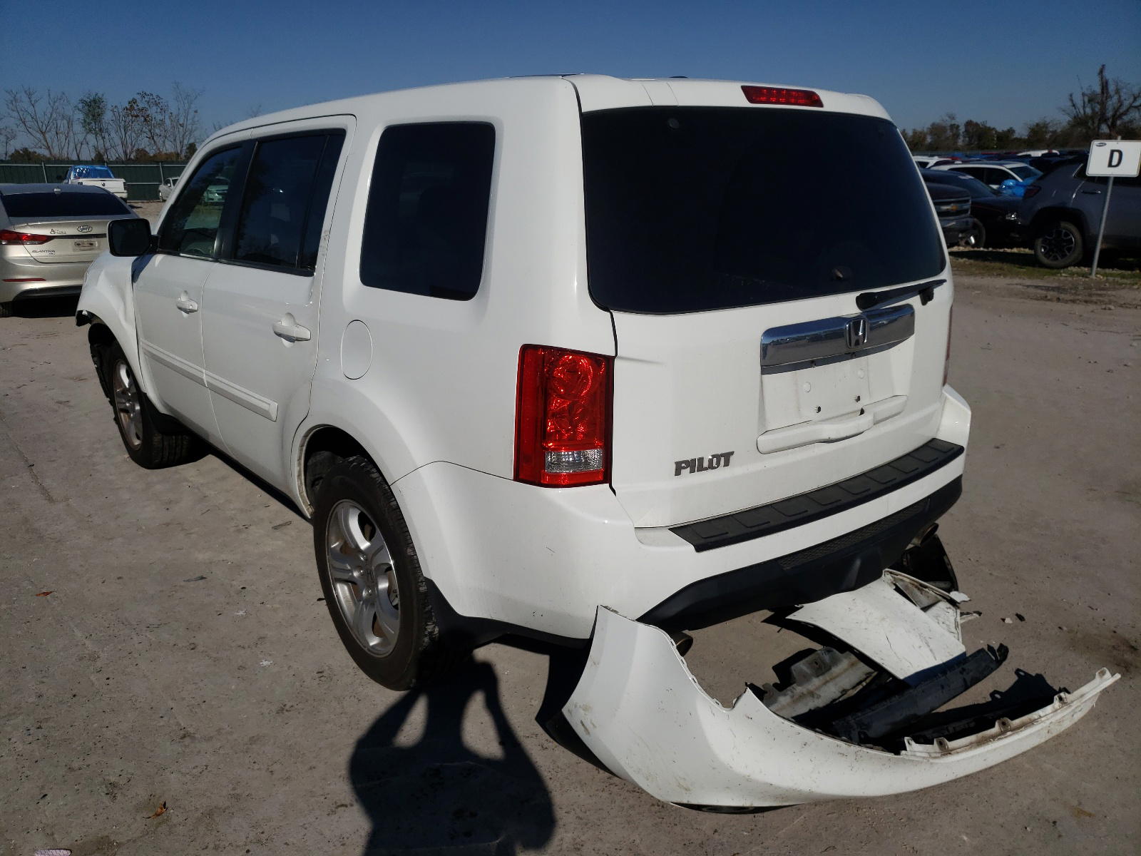 Photo 3 from auction – 2013 HONDA PILOT EXL with VIN 5FNYF3H57DB027237