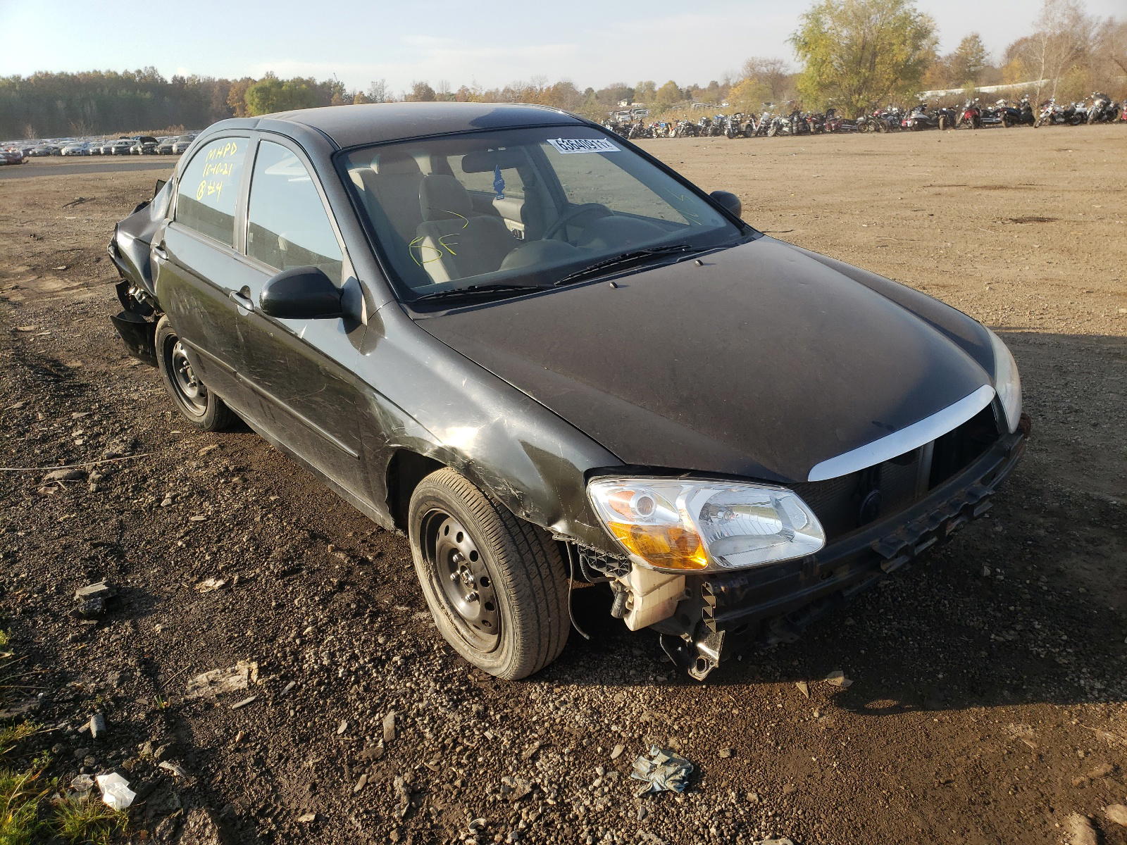 KIA SPECTRA EX 2008 with VIN KNAFE121285583299 - Photo from auction