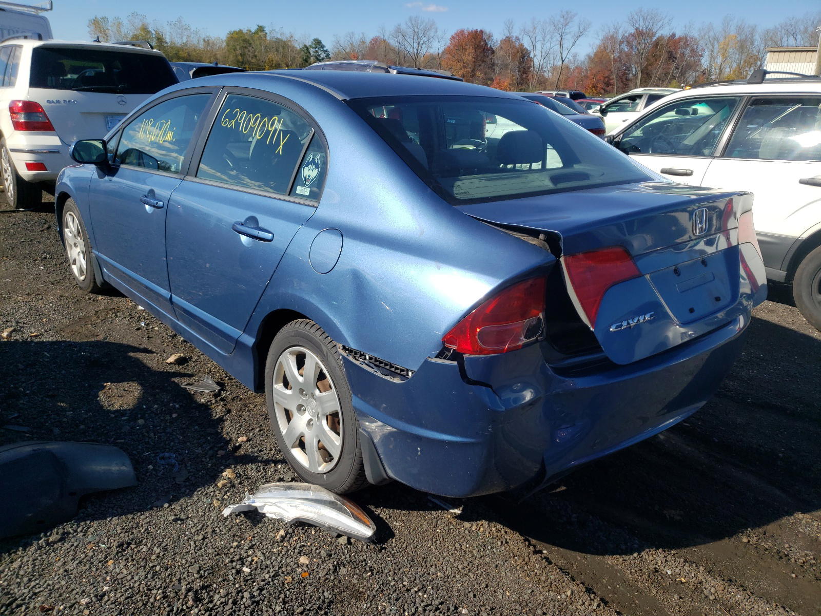 Photo 3 from auction – 2007 HONDA CIVIC LX with VIN 1HGFA16537L130378