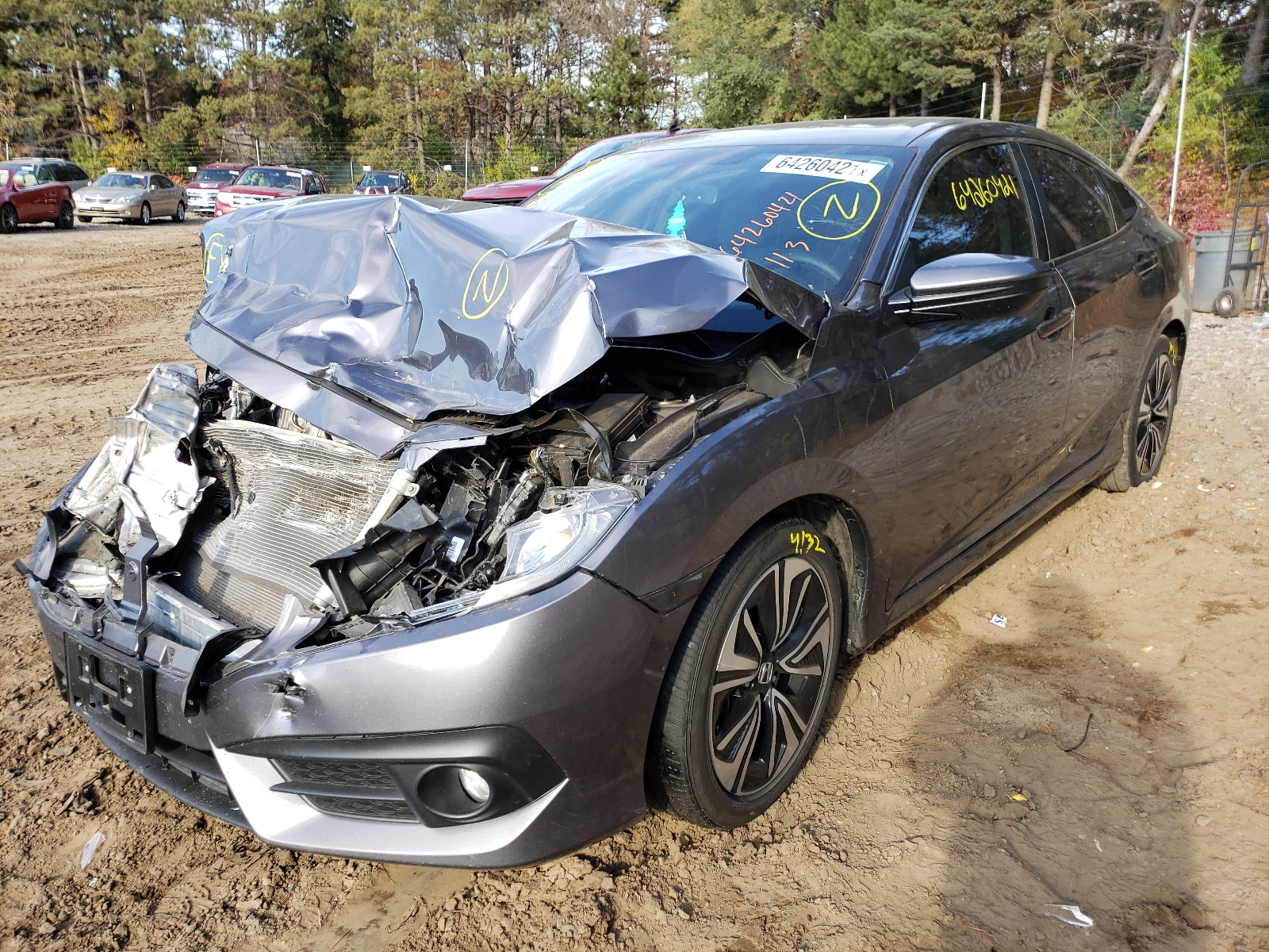 Photo 2 from auction – 2016 HONDA CIVIC EXL with VIN 19XFC1F79GE032068