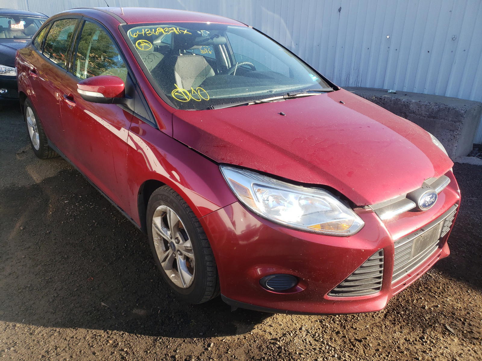 FORD FOCUS SE 2014 with VIN 1FADP3F25EL386093 - Photo from auction