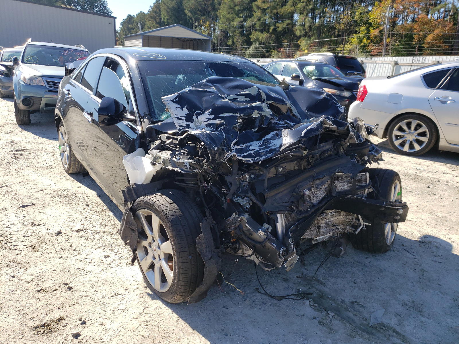 CADILLAC ATS 2014 with VIN 1G6AA5RX2E0155190 - Photo from auction