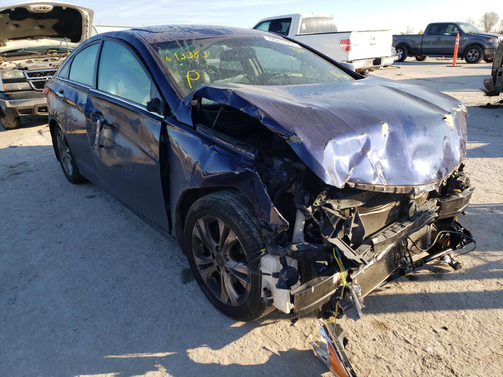 HYUNDAI SONATA SE 2013 with VIN 5NPEC4AC7DH613383 - Photo from auction
