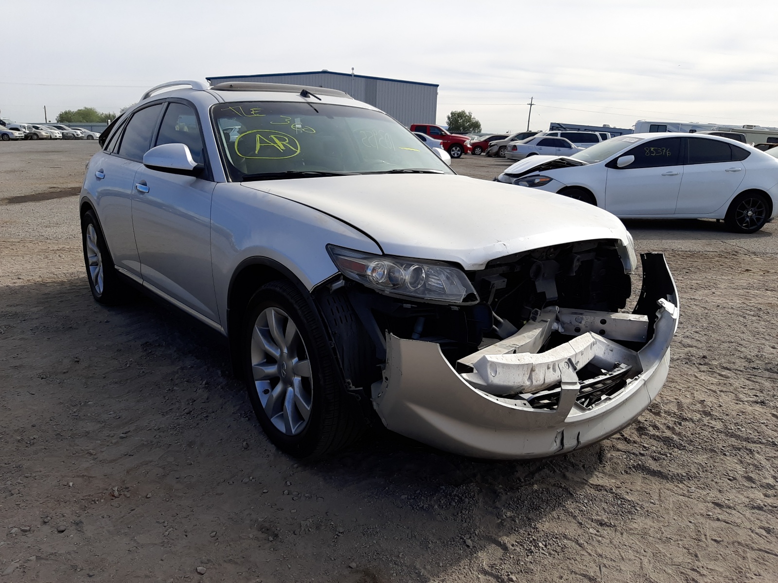 INFINITI FX35 2007 with VIN JNRAS08U27X101998 - Photo from auction