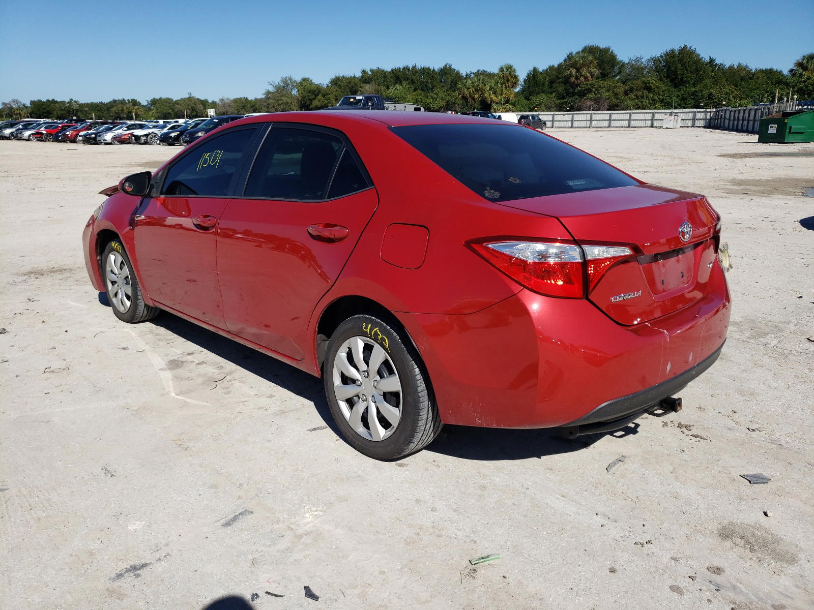 Photo 3 from auction – 2014 TOYOTA COROLLA L with VIN 2T1BURHE8EC197708