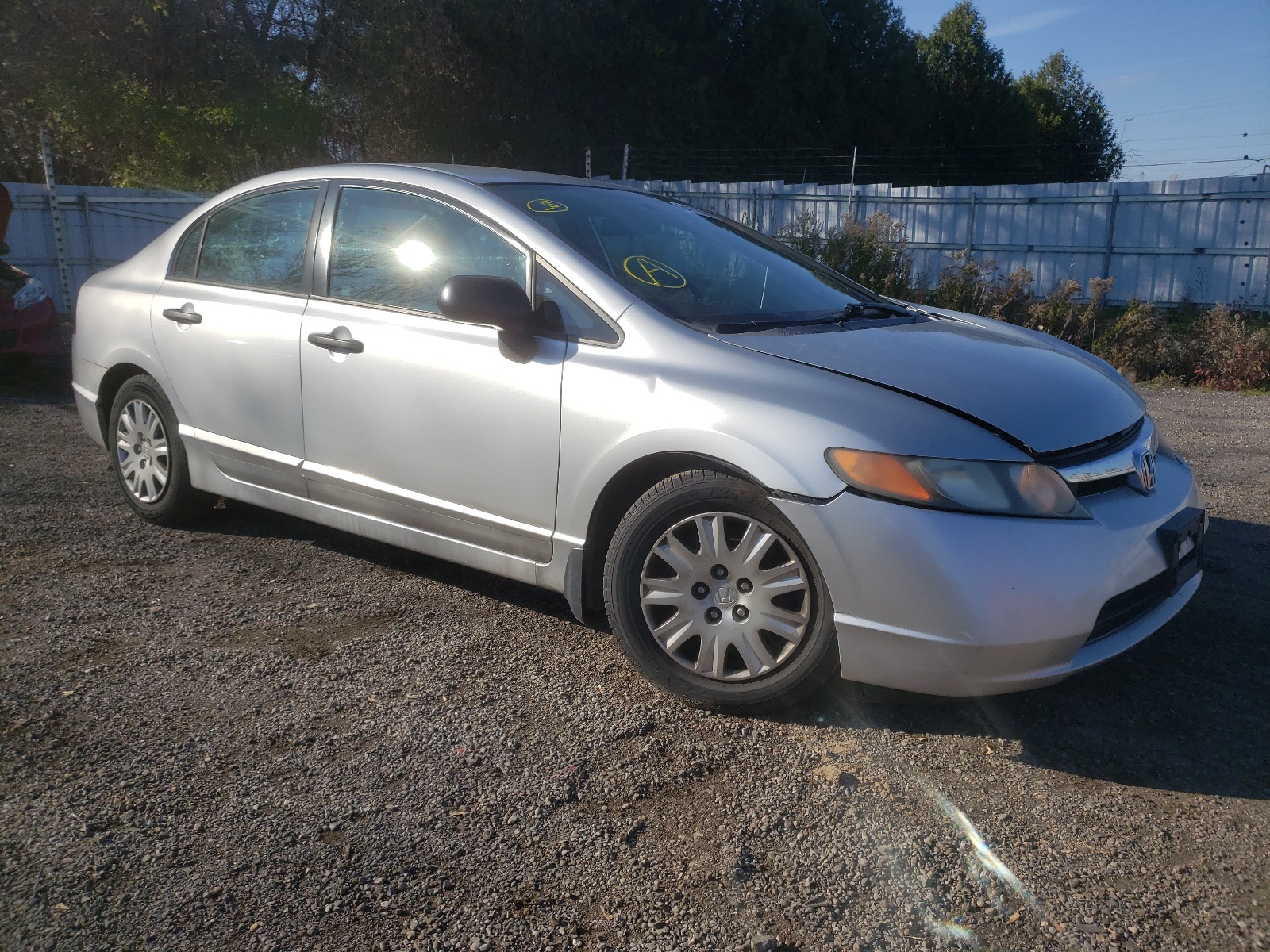 Photo 1 from auction – 2007 HONDA CIVIC DX with VIN 2HGFA16377H006156