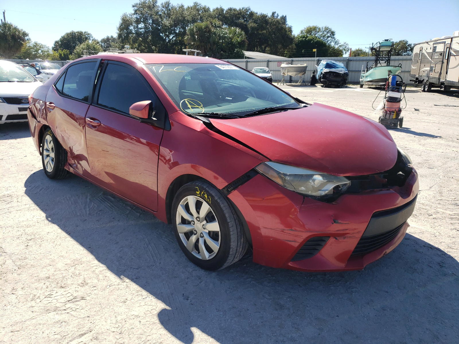 TOYOTA COROLLA L 2014 with VIN 2T1BURHE8EC197708 - Photo from auction