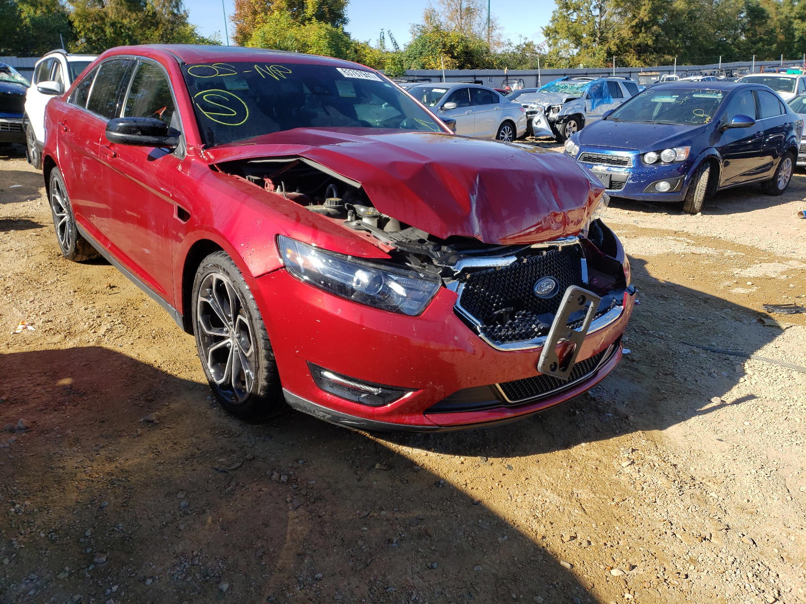 FORD TAURUS SHO 2015 with VIN 1FAHP2KT7FG128579 - Photo from auction