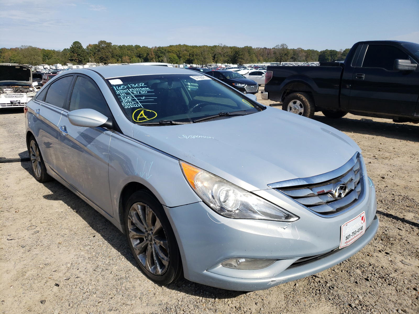 HYUNDAI SONATA SE 2012 with VIN 5NPEC4AC4CH363891 - Photo from auction