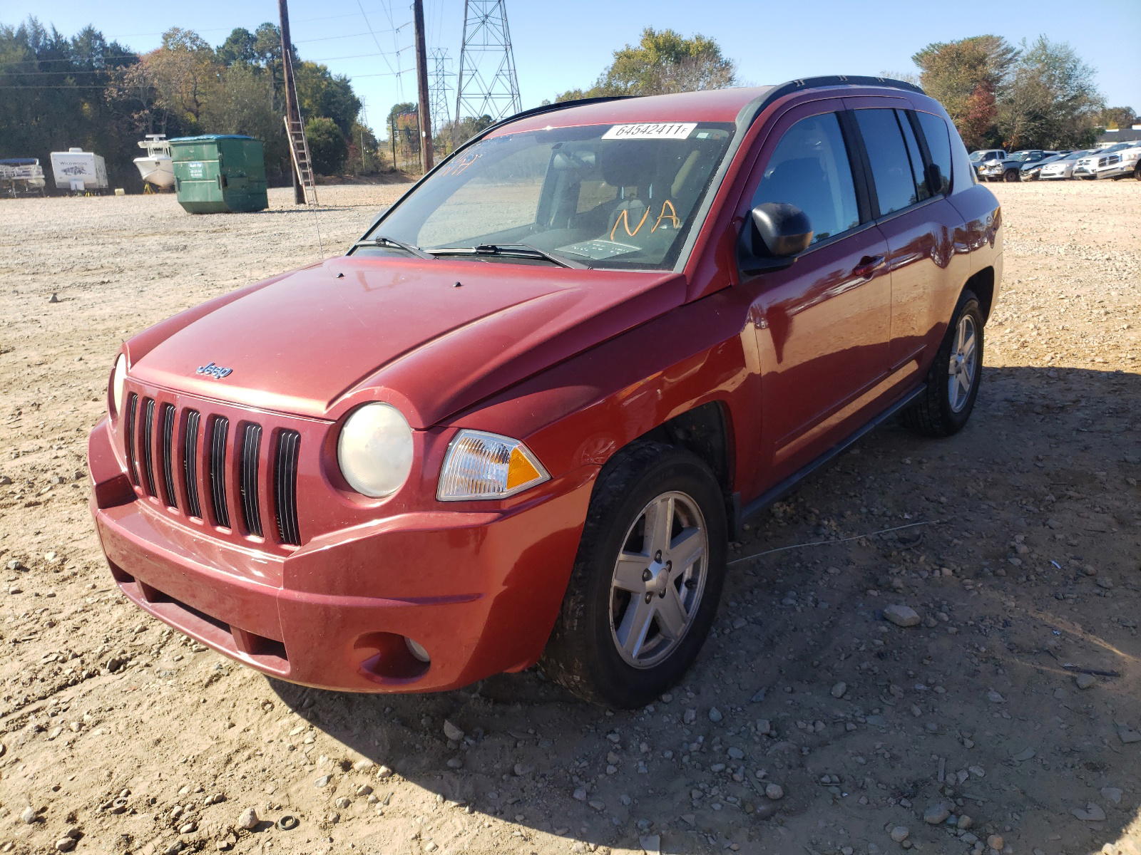 Photo 2 from auction – 2010 JEEP COMPASS SP with VIN 1J4NT4FB3AD612002