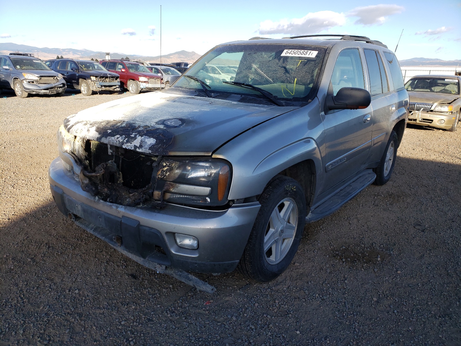 Photo 2 from auction – 2002 CHEVROLET TRAILBLAZE with VIN 1GNDT13S722243704