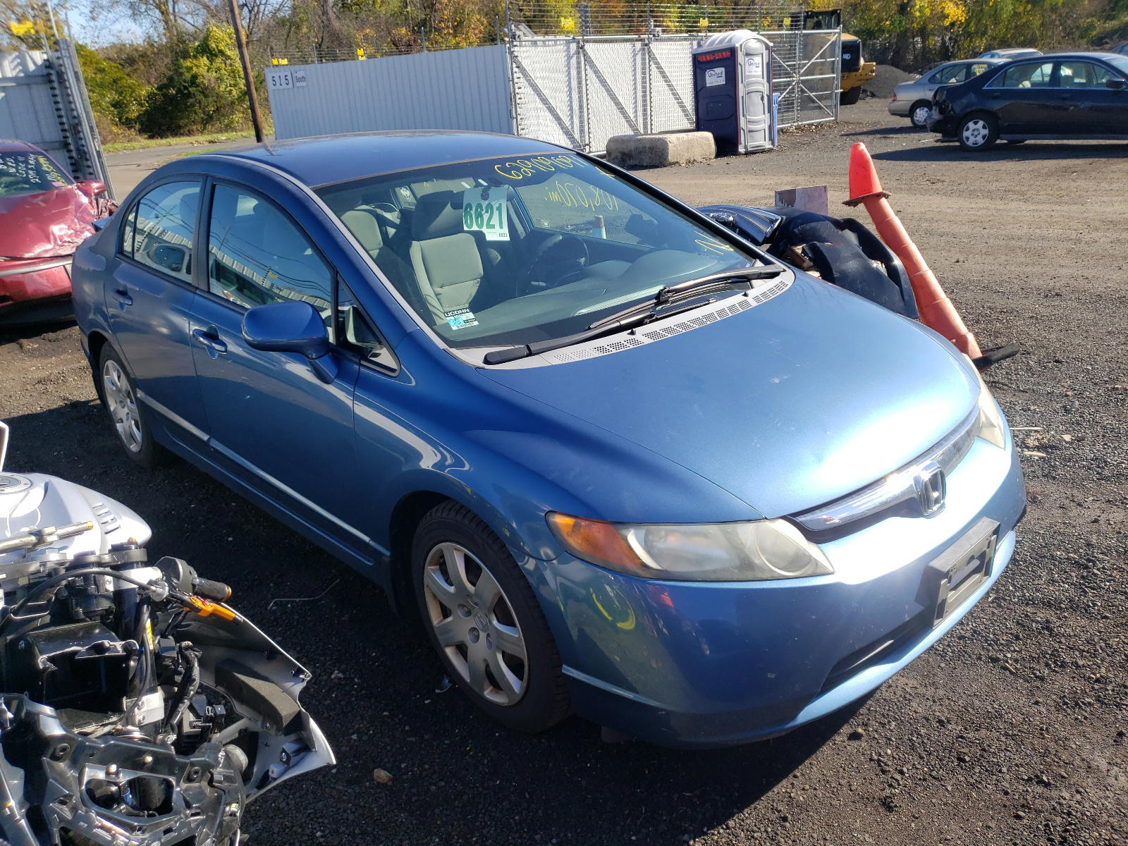 HONDA CIVIC LX 2007 with VIN 1HGFA16537L130378 - Photo from auction