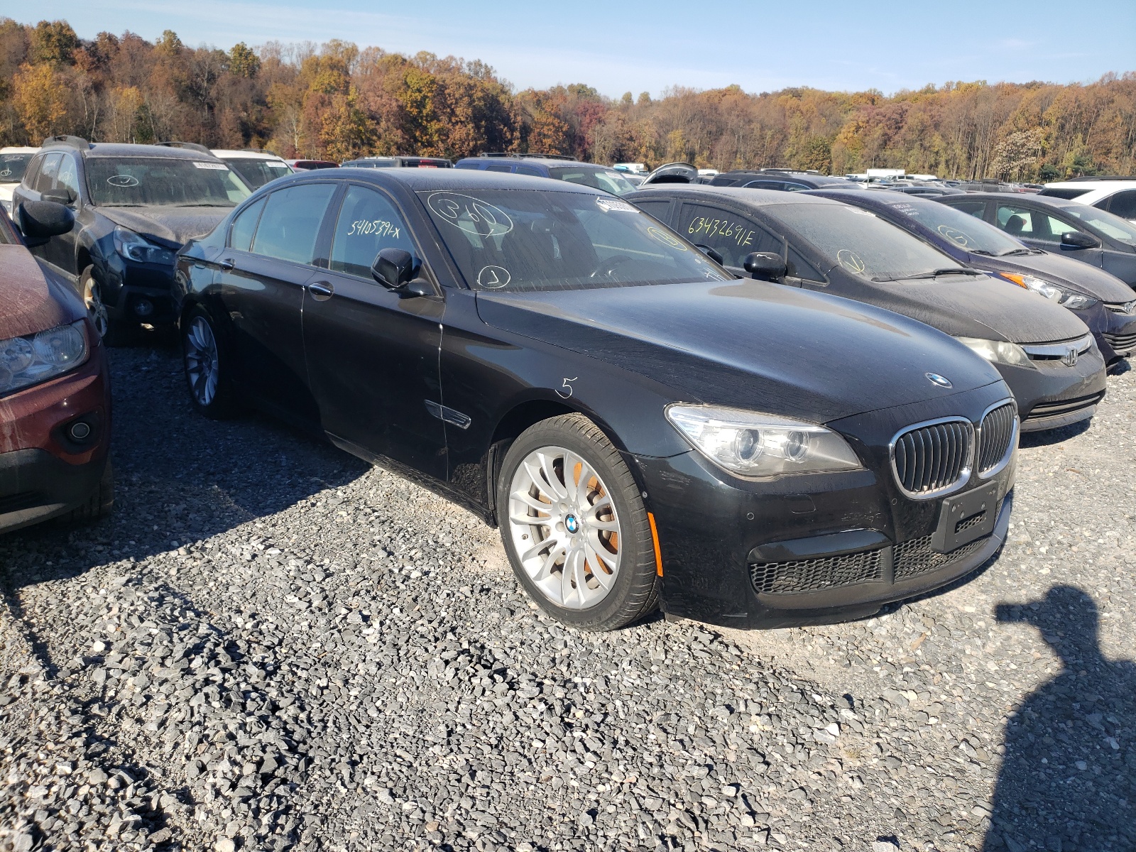 BMW 750 LXI 2013 with VIN WBAYF8C5XDD141564 - Photo from auction