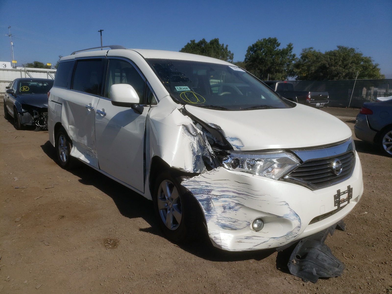 NISSAN QUEST S 2017 with VIN JN8AE2KP1H9169242 - Photo from auction