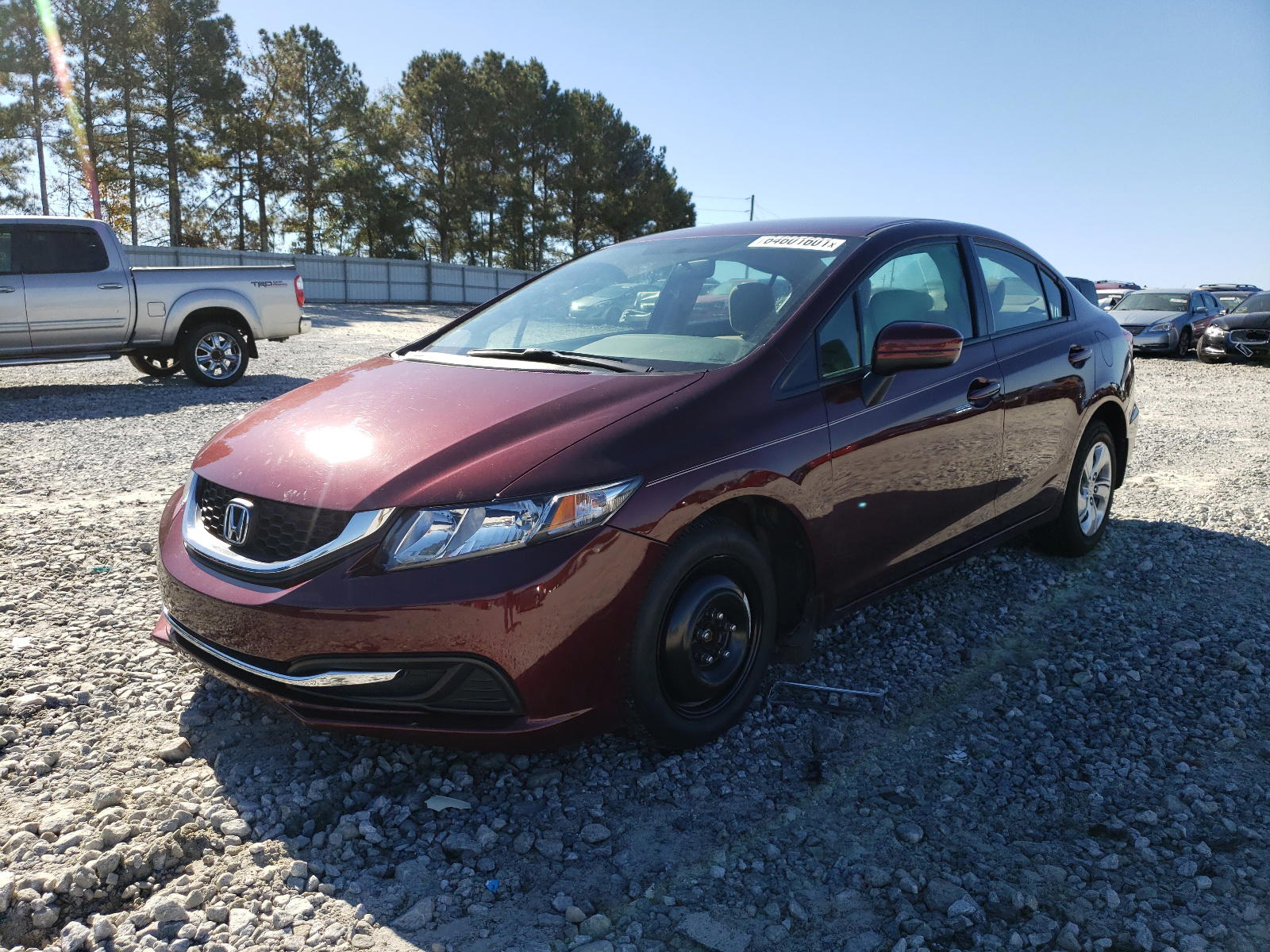 Photo 2 from auction – 2015 HONDA CIVIC LX with VIN 19XFB2F53FE116151