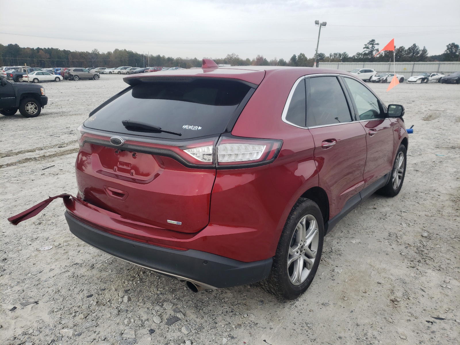 Photo 4 from auction – 2017 FORD EDGE TITAN with VIN 2FMPK4K92HBB76324