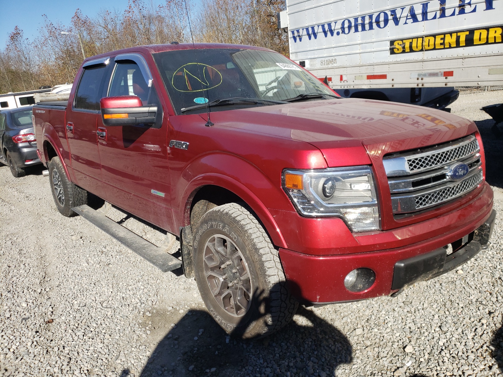 FORD F150 SUPER 2013 with VIN 1FTFW1ET6DFB00608 - Photo from auction