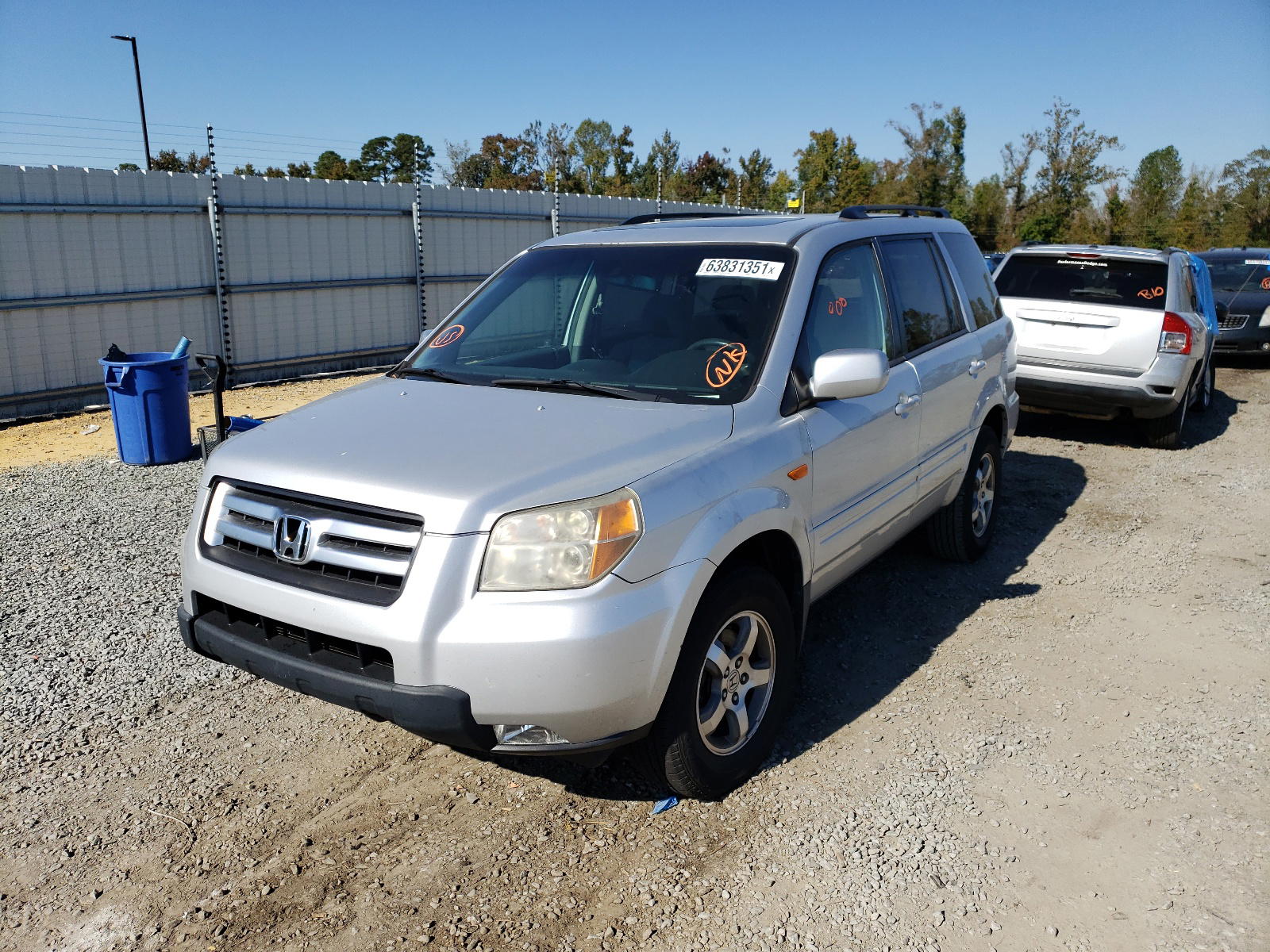 Photo 2 from auction – 2008 HONDA PILOT SE with VIN 5FNYF183X8B053839