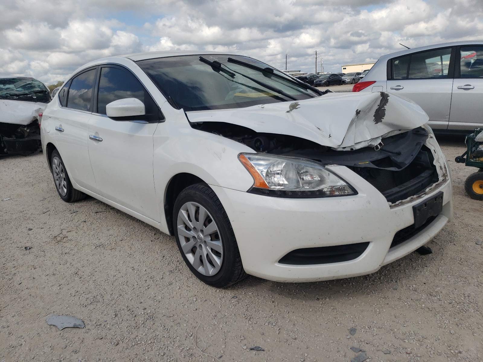 NISSAN SENTRA S 2013 with VIN 3N1AB7AP1DL661793 - Photo from auction