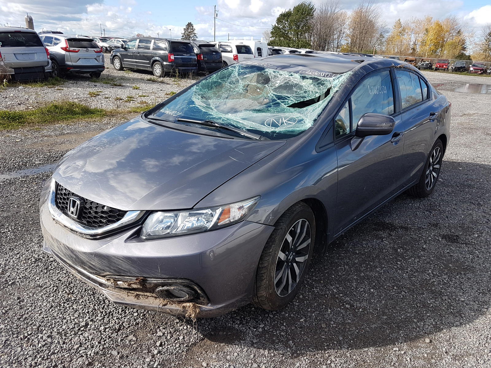 Photo 2 from auction – 2015 HONDA CIVIC SE with VIN 2HGFB2F76FH017573