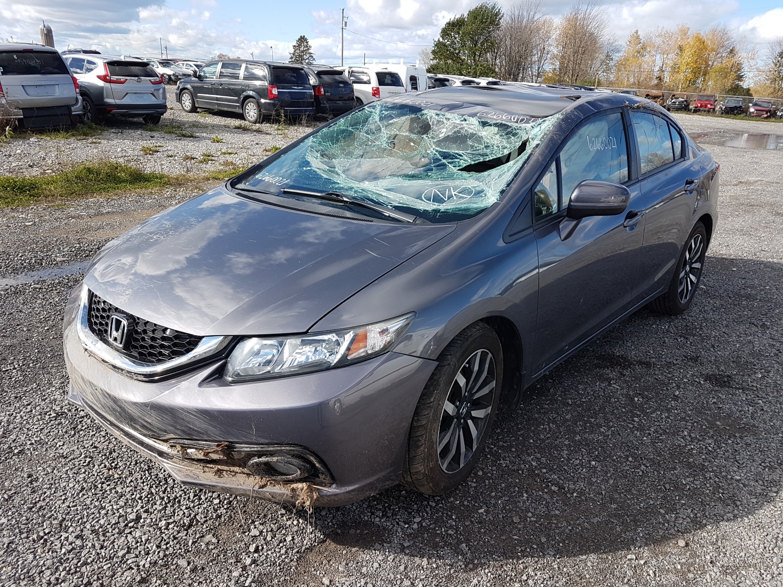 Zdjęcie 2 z aukcji – 2015 HONDA CIVIC SE z VIN 2HGFB2F76FH017573
