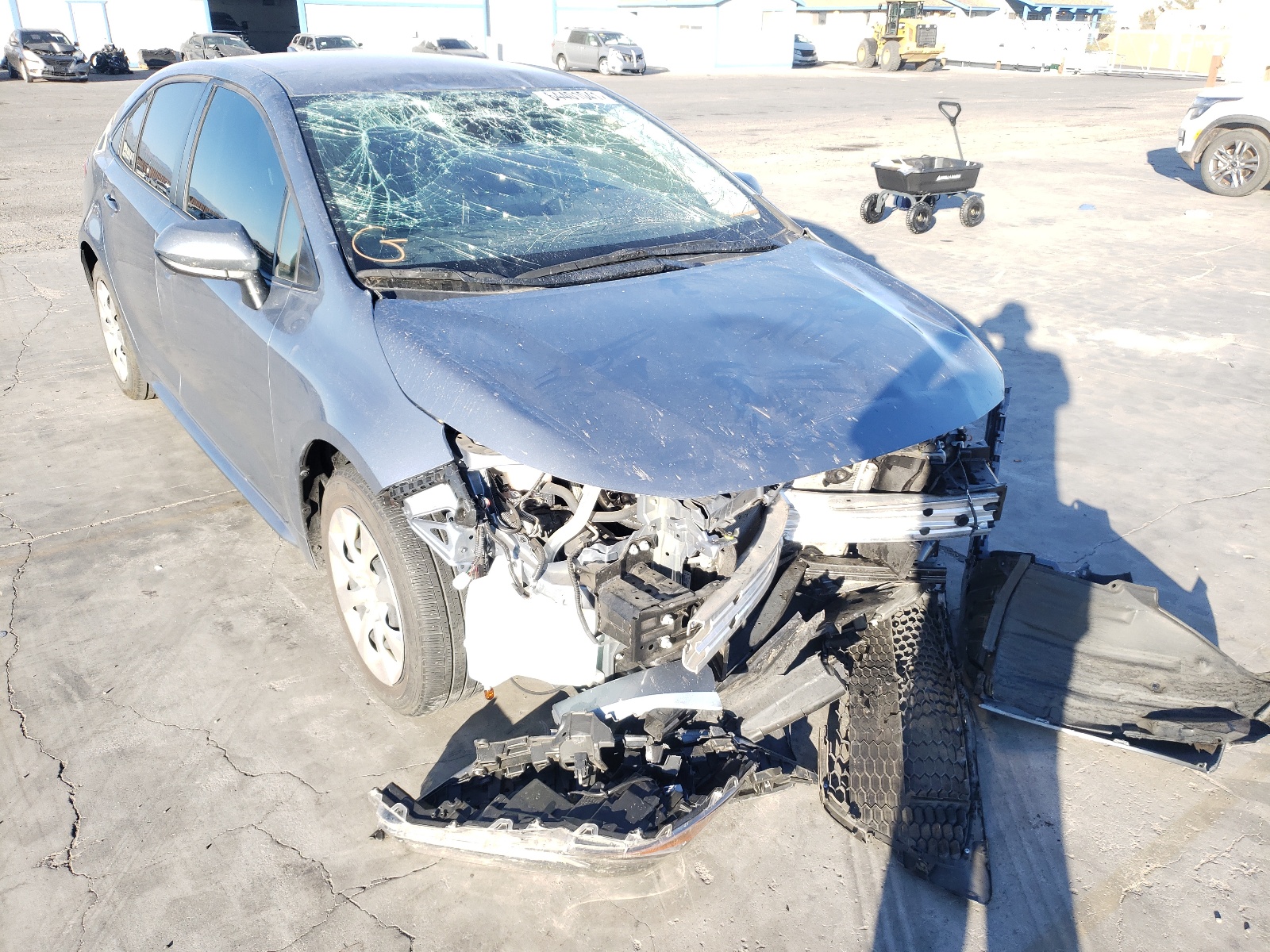 TOYOTA COROLLA LE 2020 with VIN JTDEPRAEXLJ105532 - Photo from auction