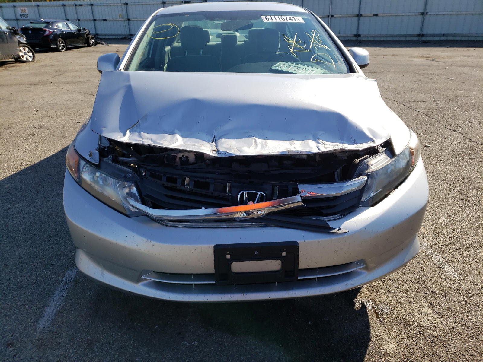 Photo 9 from auction – 2012 HONDA CIVIC LX with VIN 19XFB2F5XCE017550