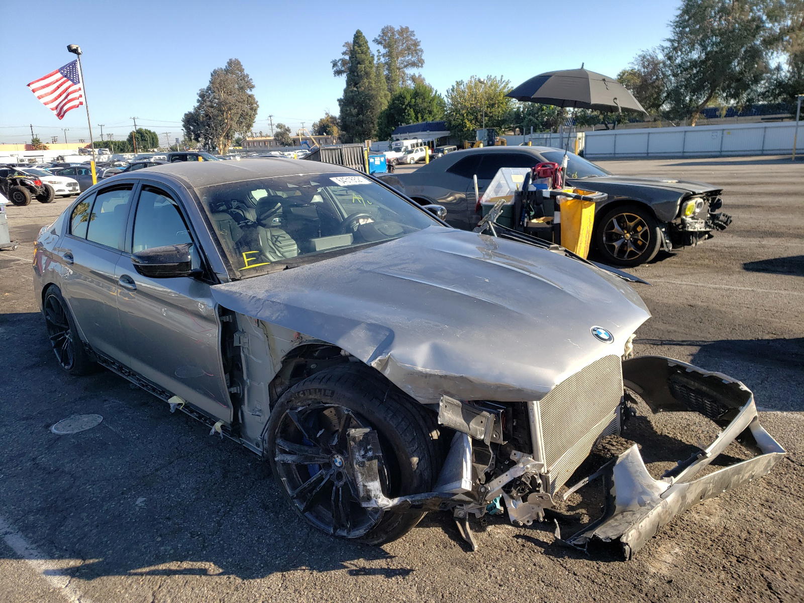 BMW M5 BASE 2020 with VIN WBSJF0C09LCD54225 - Photo from auction