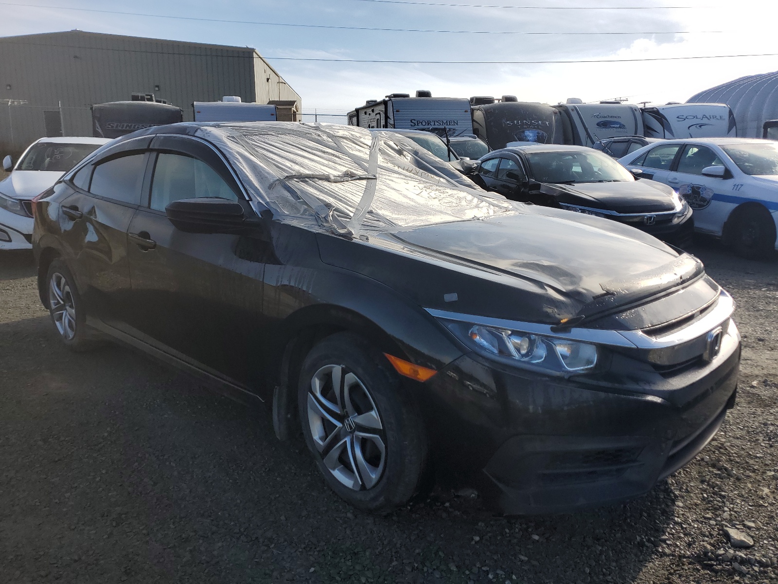 HONDA CIVIC LX 2018 with VIN 2HGFC2F59JH008791 - Photo from auction
