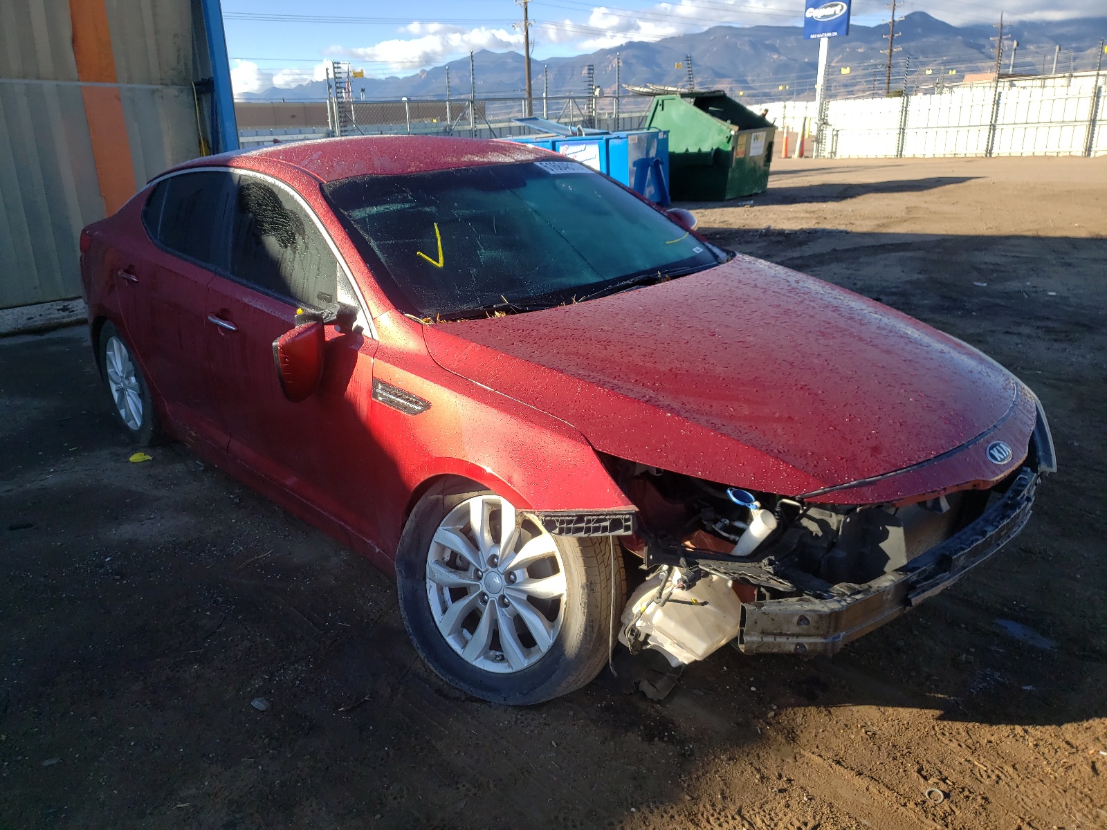 KIA OPTIMA EX 2014 with VIN 5XXGM4A77EG326194 - Photo from auction