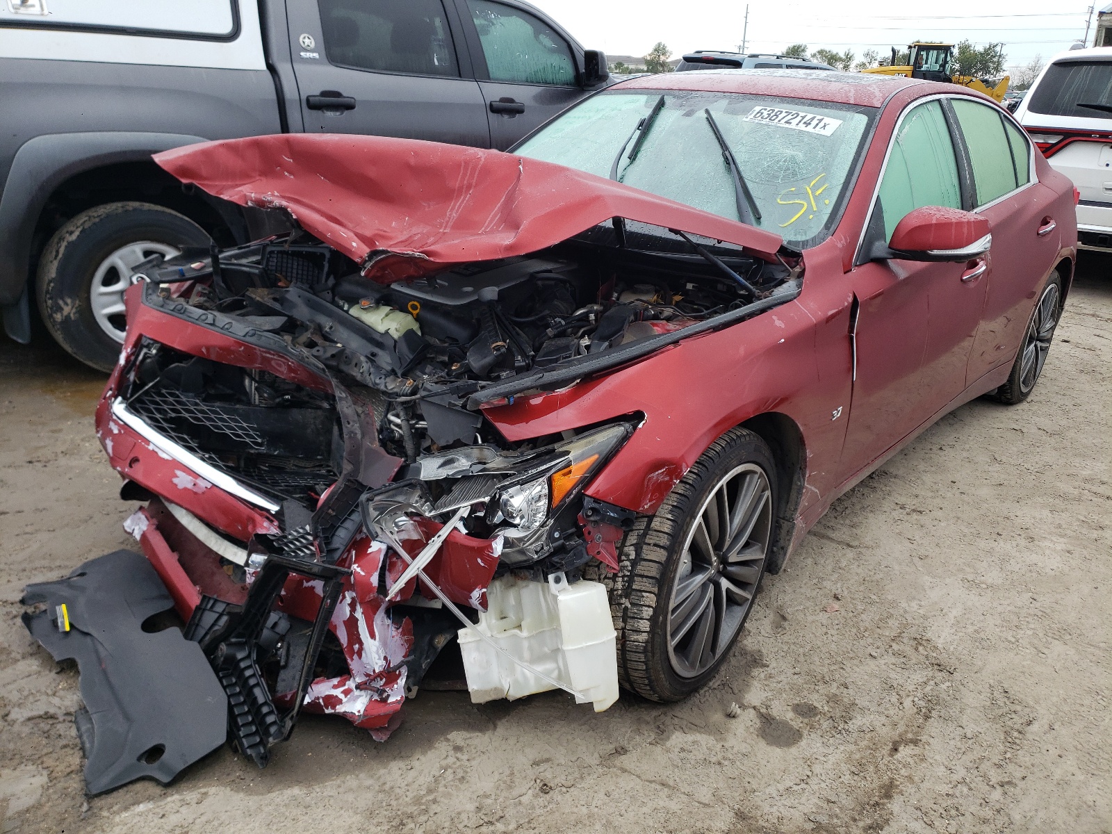 Photo 2 from auction – 2014 INFINITI Q50 BASE with VIN JN1BV7ARXEM700742