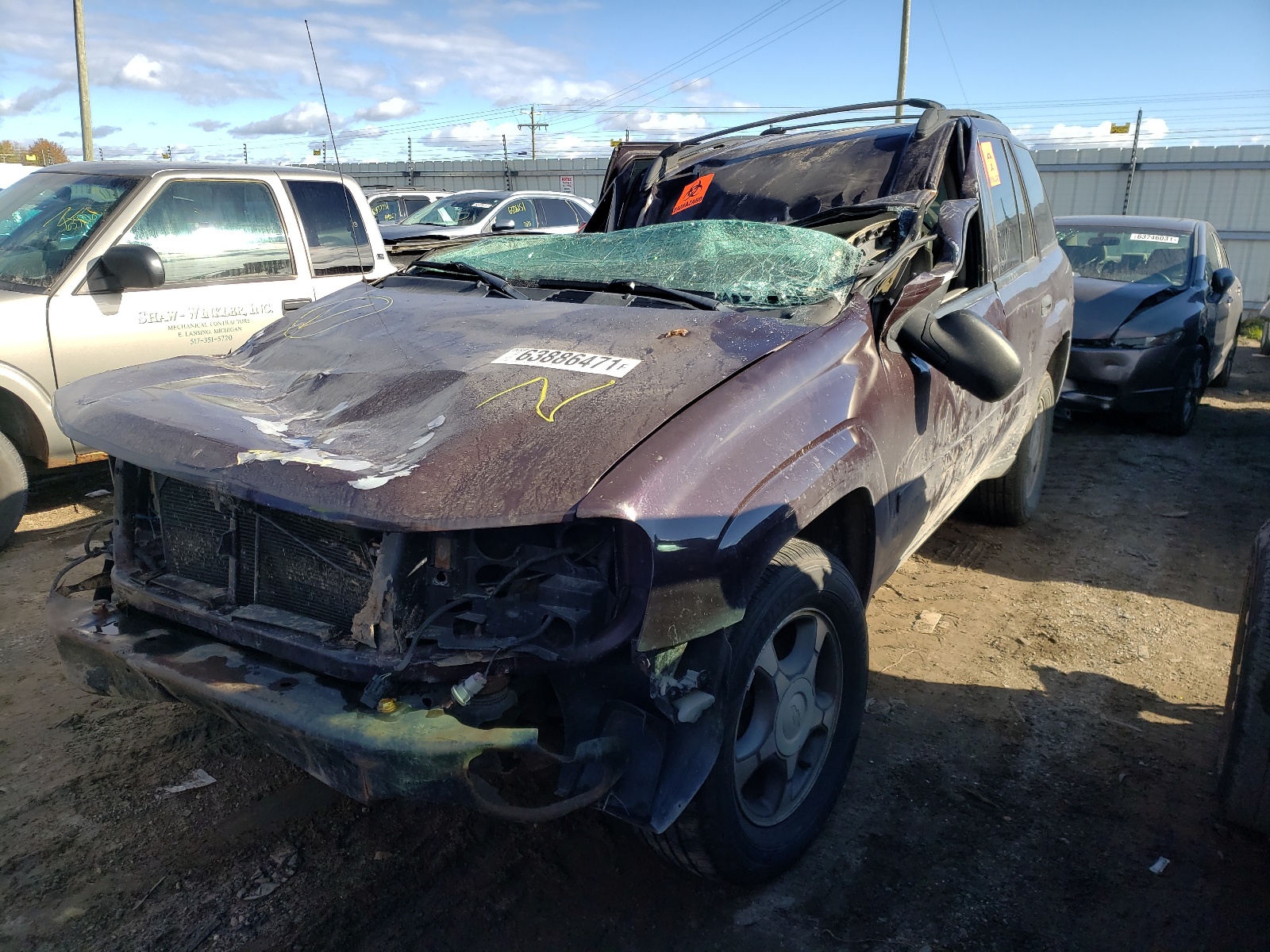 Photo 2 from auction – 2008 CHEVROLET TRAILBLAZE with VIN 1GNDT13S882108739