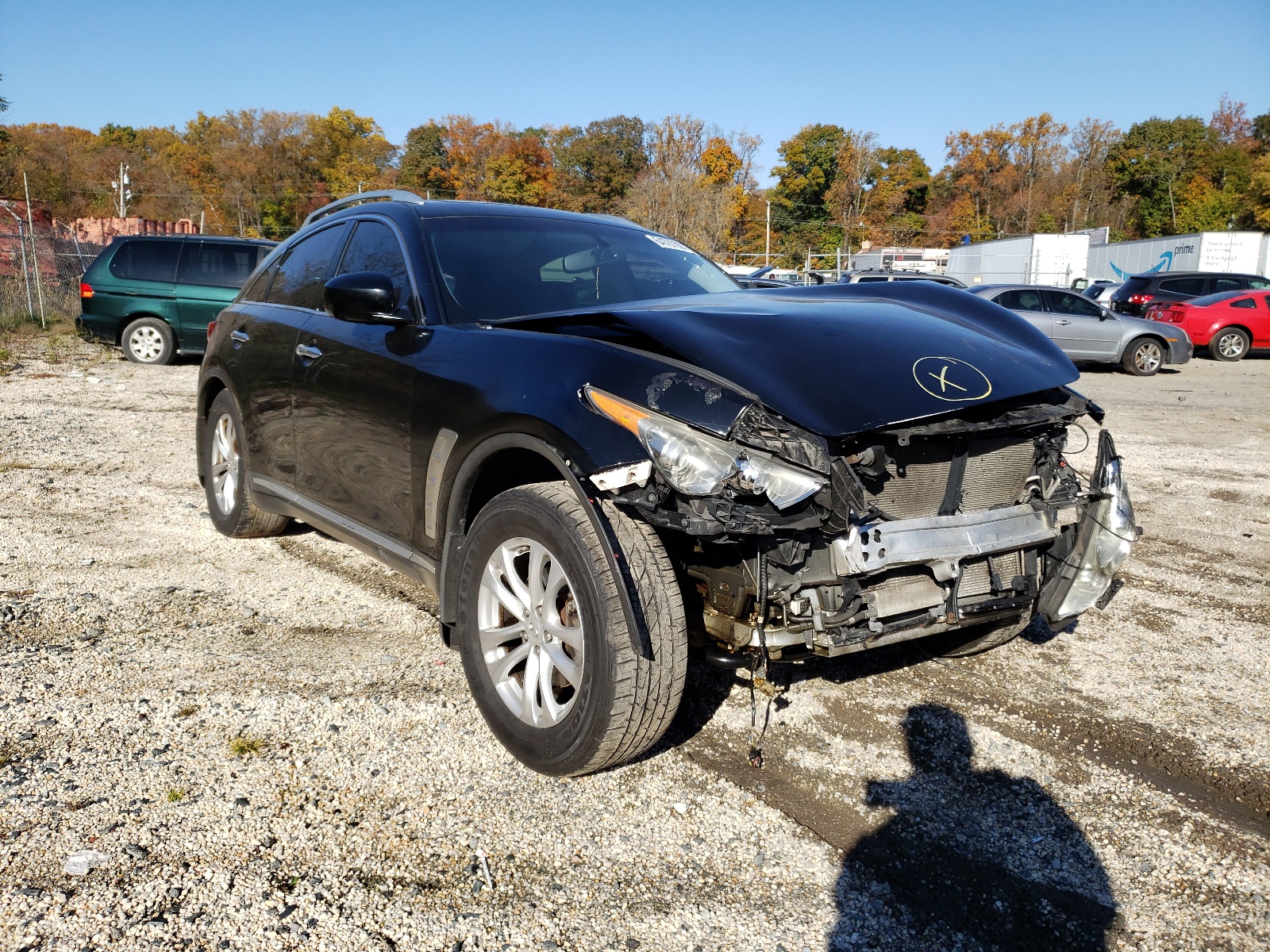 INFINITI FX35 2009 with VIN JNRAS18W49M151362 - Photo from auction