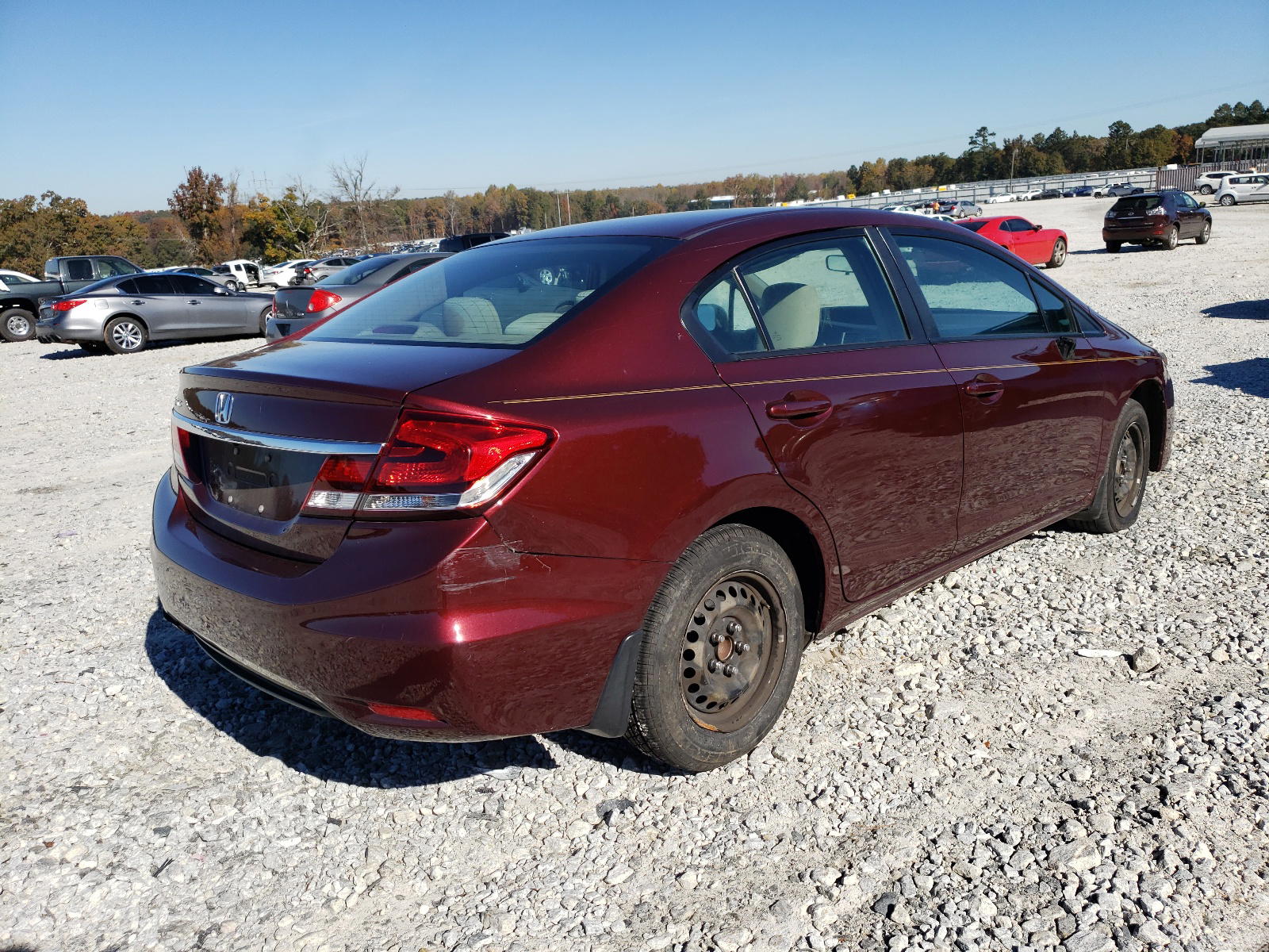 Photo 4 from auction – 2015 HONDA CIVIC LX with VIN 19XFB2F53FE116151