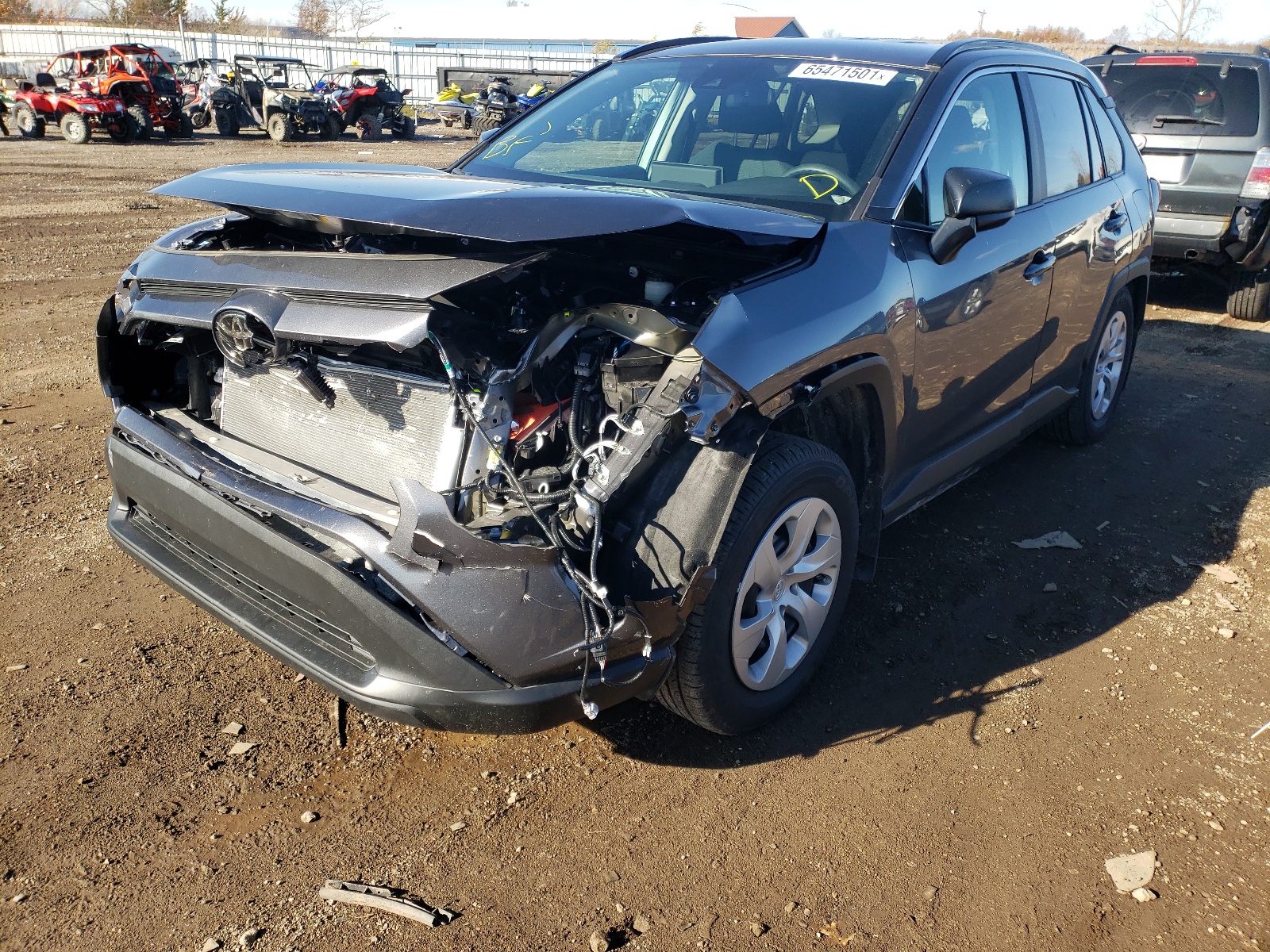 Photo 2 from auction – 2021 TOYOTA RAV4 LE with VIN 2T3F1RFV6MC224777