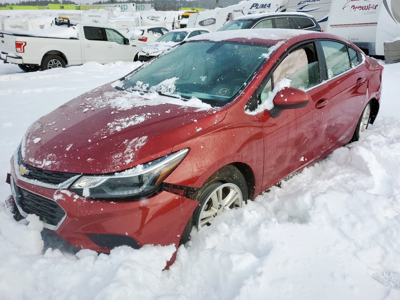 Photo 2 from auction – 2017 CHEVROLET CRUZE LT with VIN 3G1BE5SM6HS602440